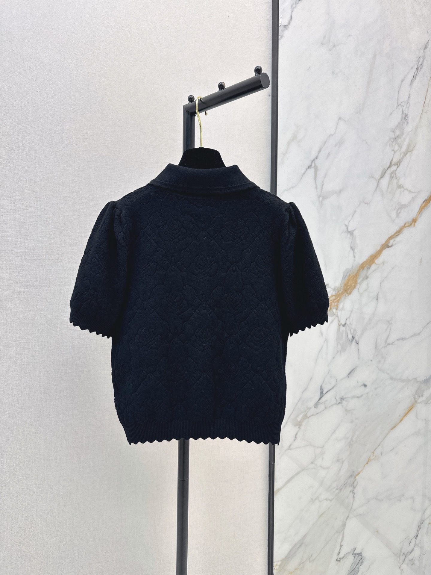 Chan 26ss 3d floarl knit sweater