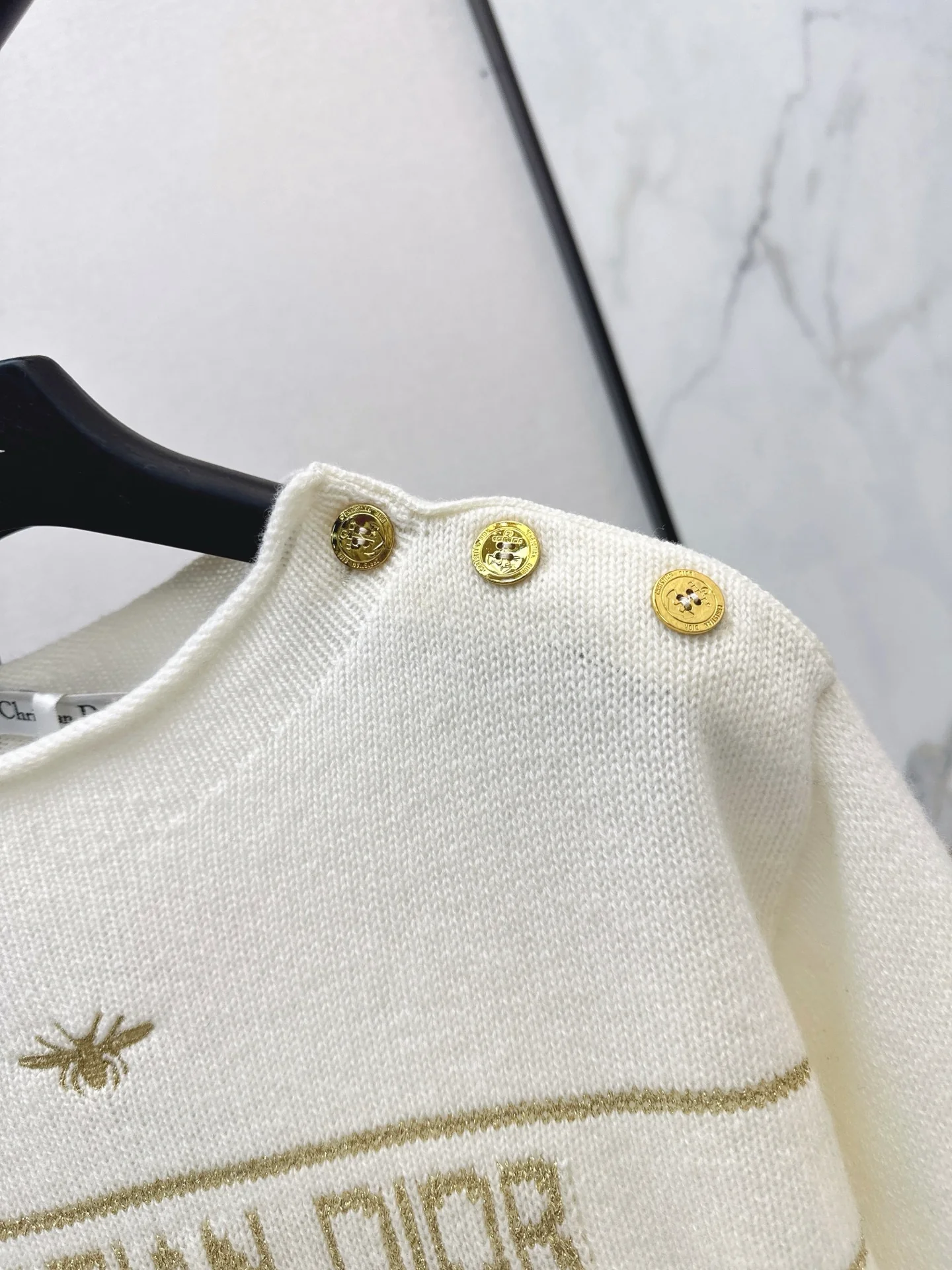 CD 26ss embroidery cashmere sweater