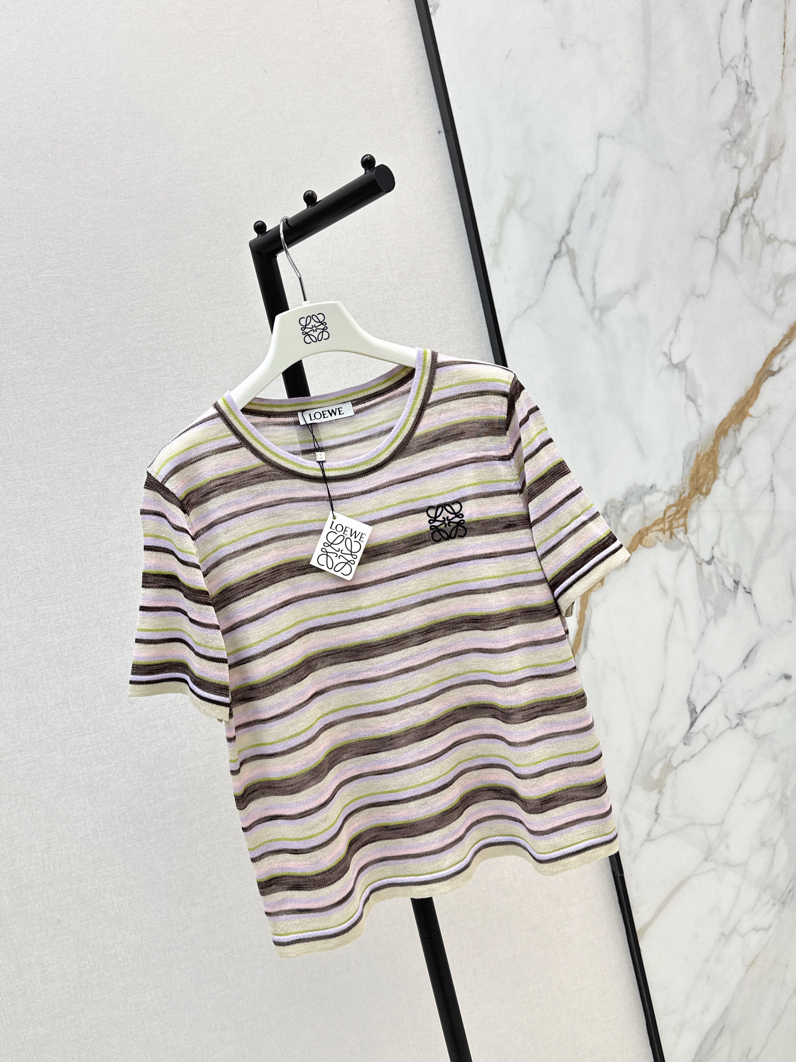 Loe 26ss stripe t-shirt