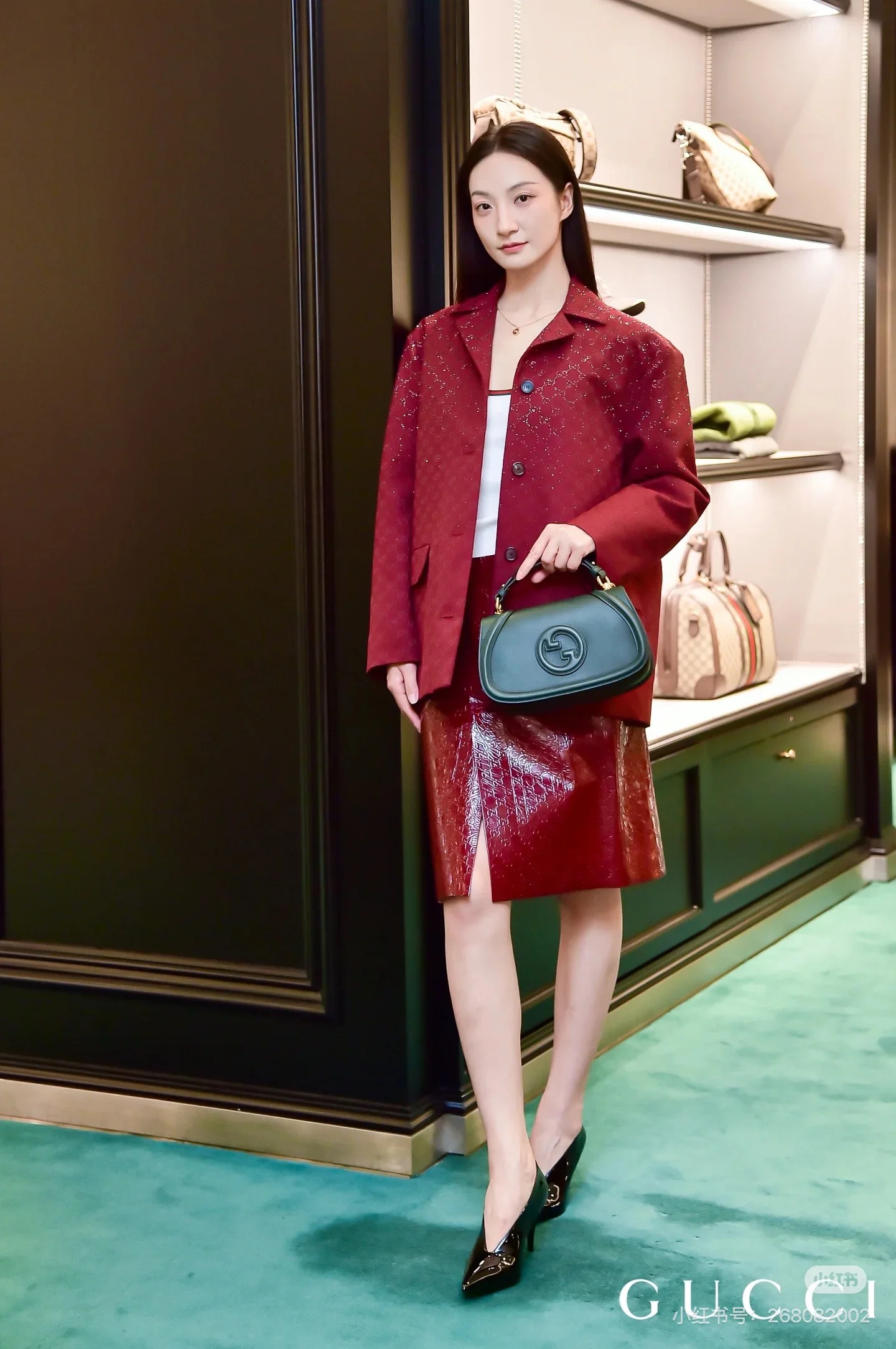 Gucc 25fw jacquard blazer