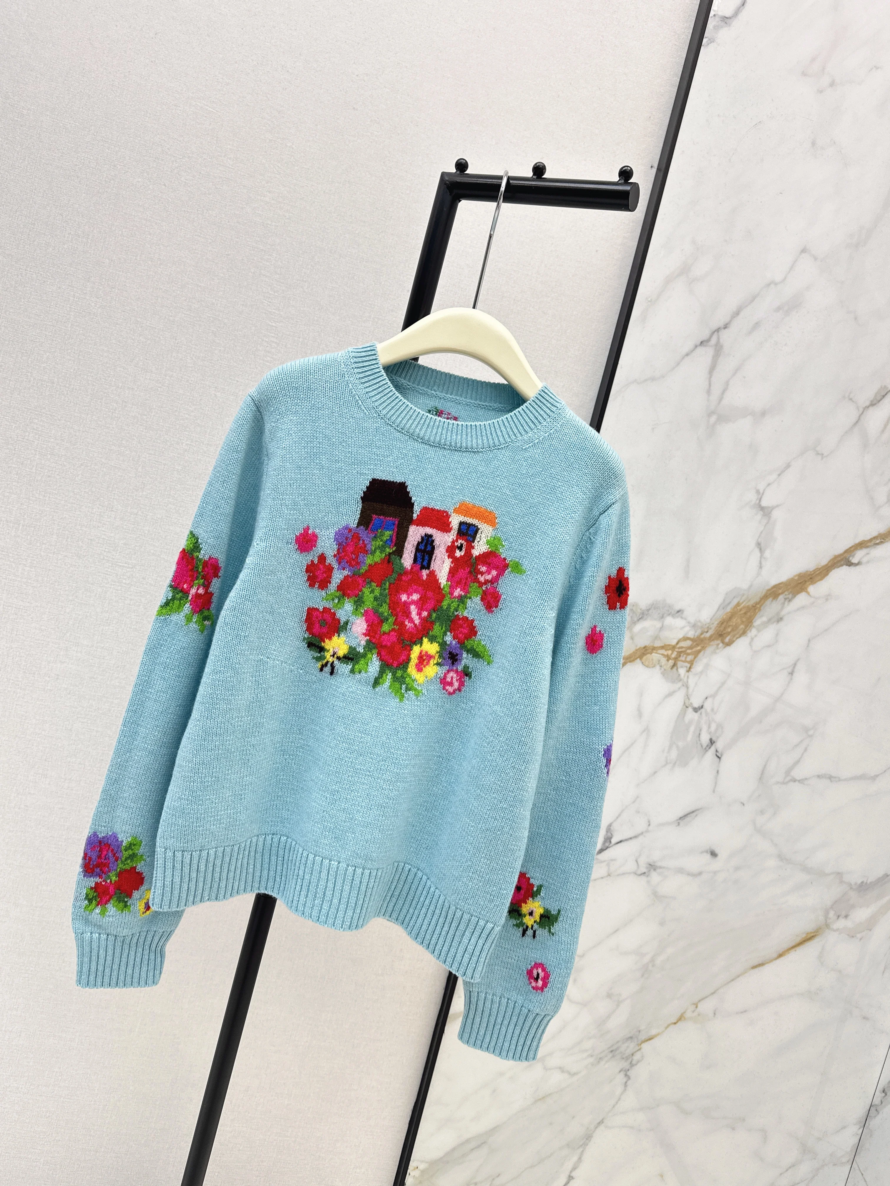 Erdo 26ss intarsia cashmere