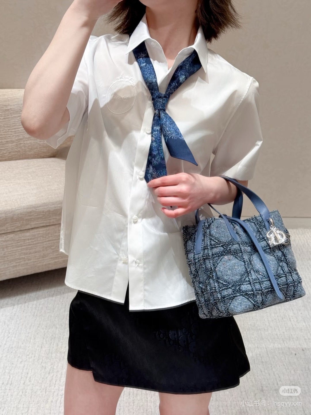 CD 26ss ribbon shirt
