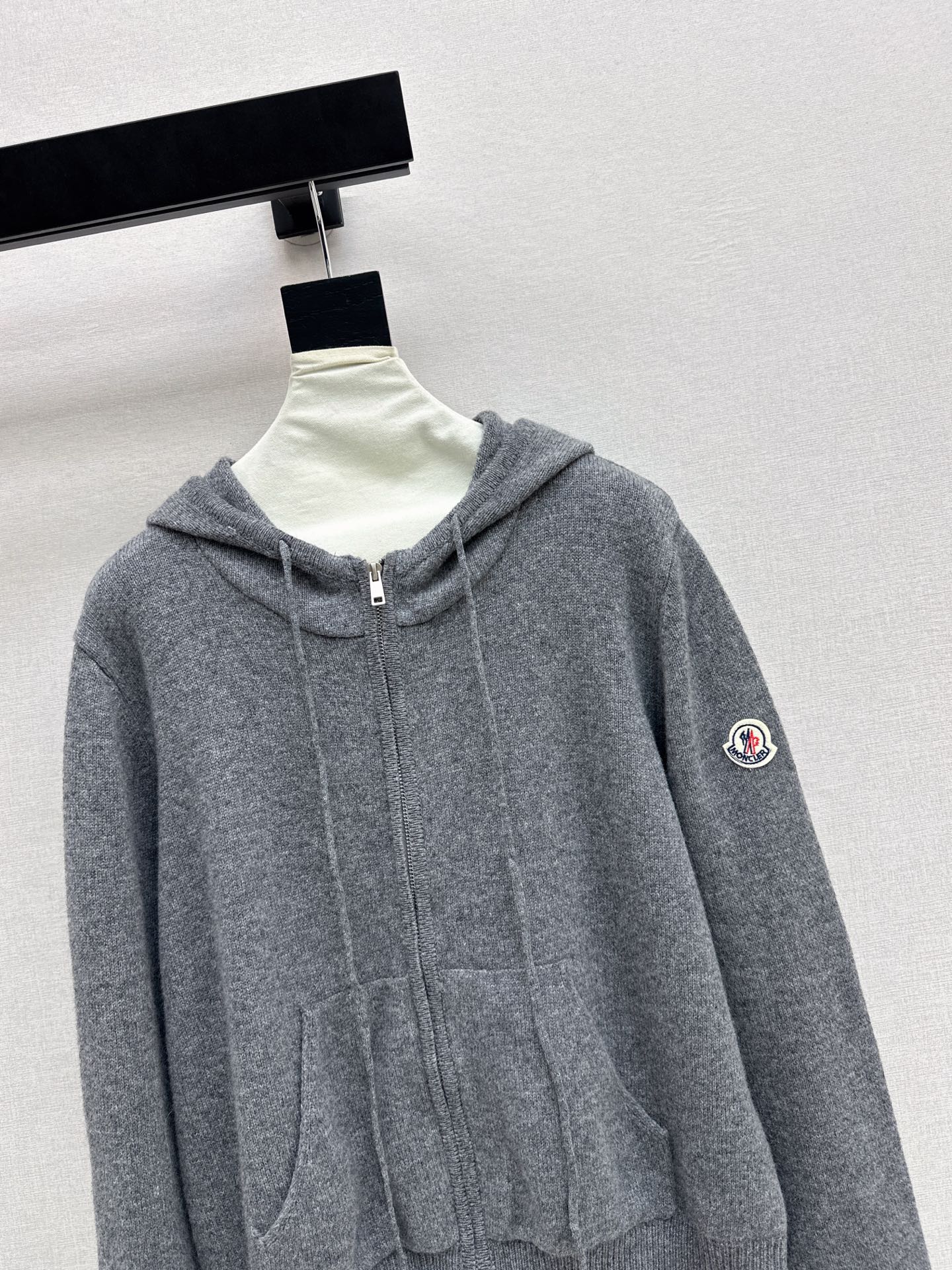 Monc 26ss hooded knit cardigan