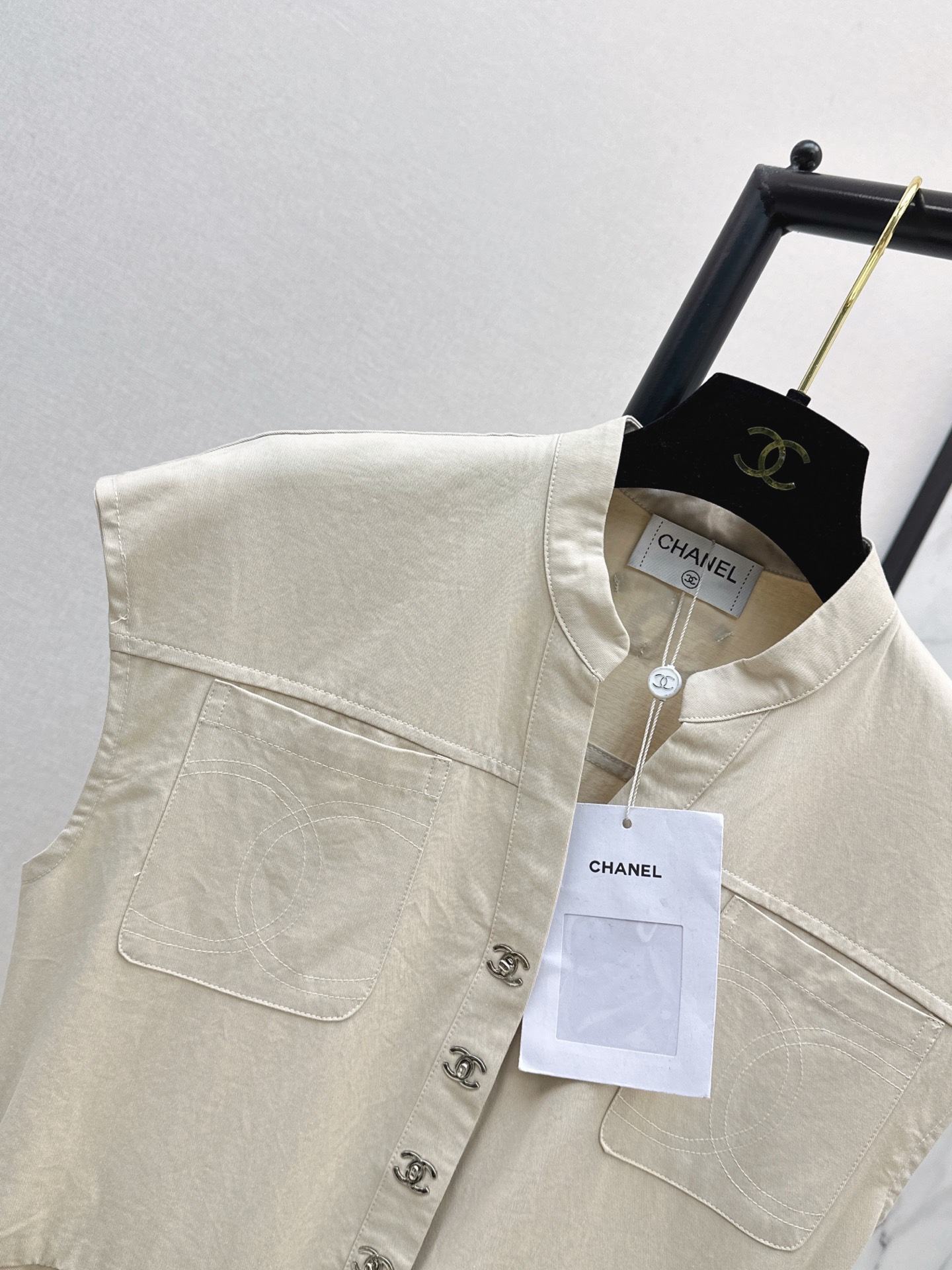 Chan 26ss sleeveless denim dress