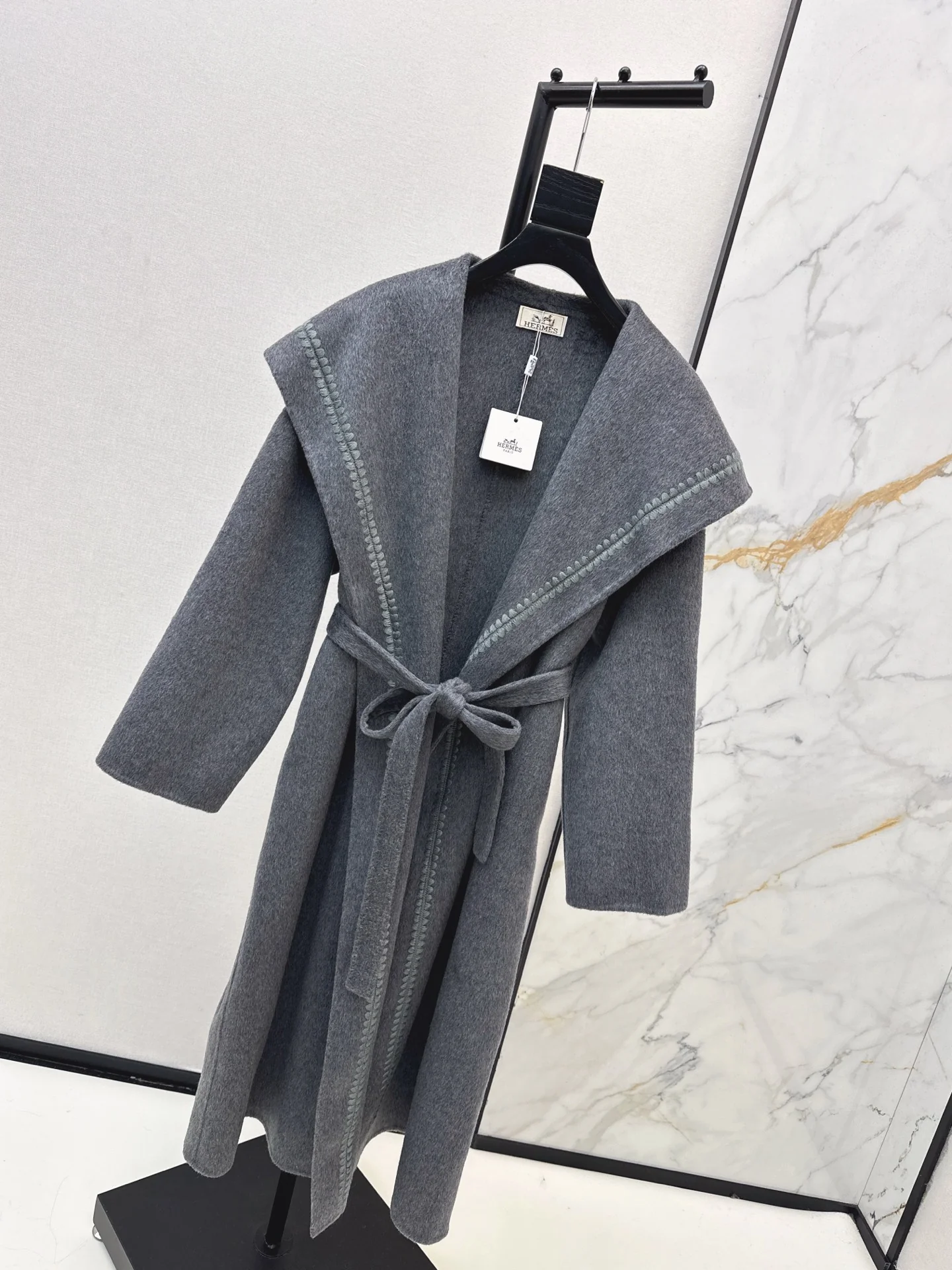 Herm 25fw woolen long overcoats