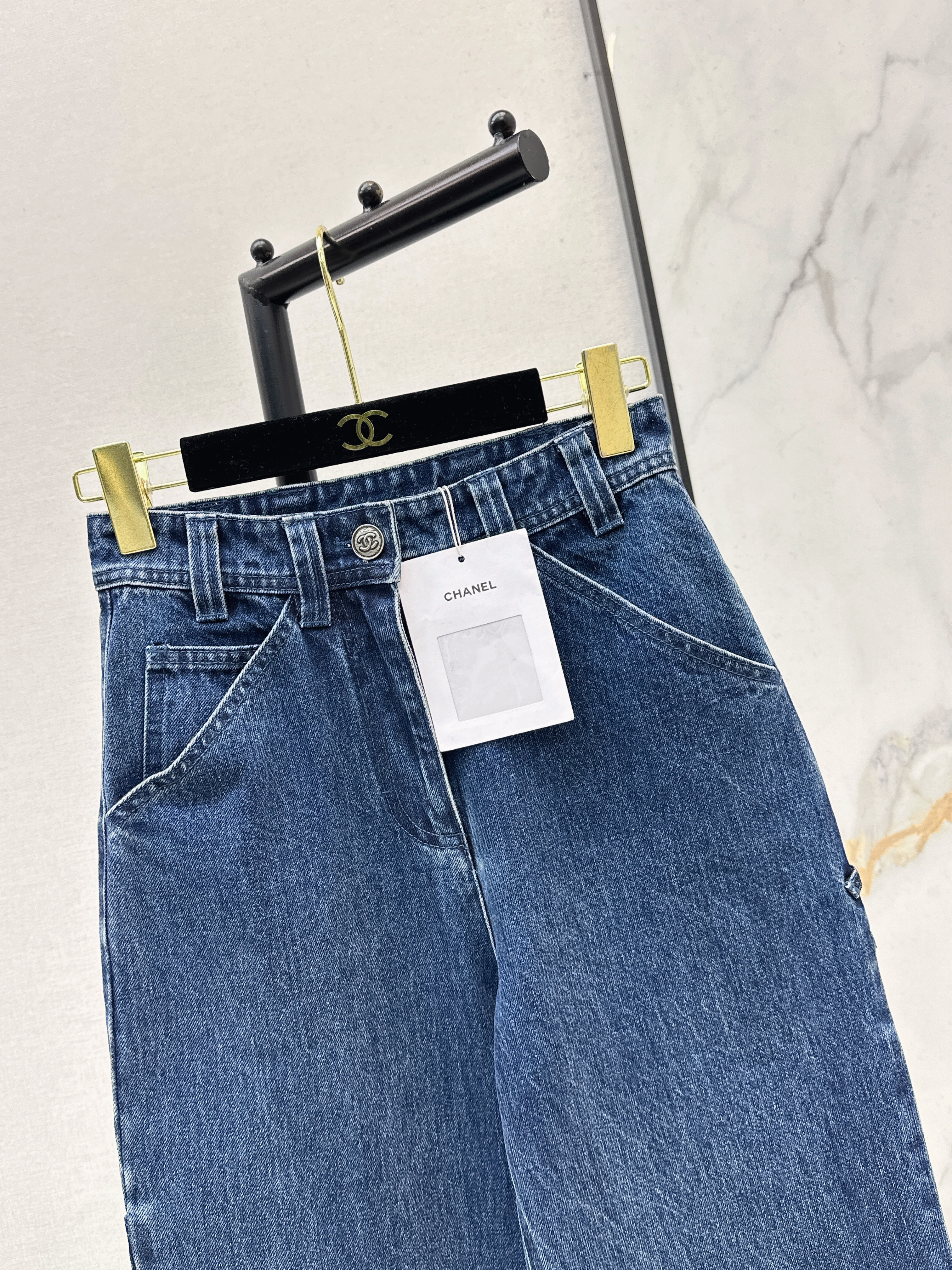 Chan 26ss wige-leg jeans