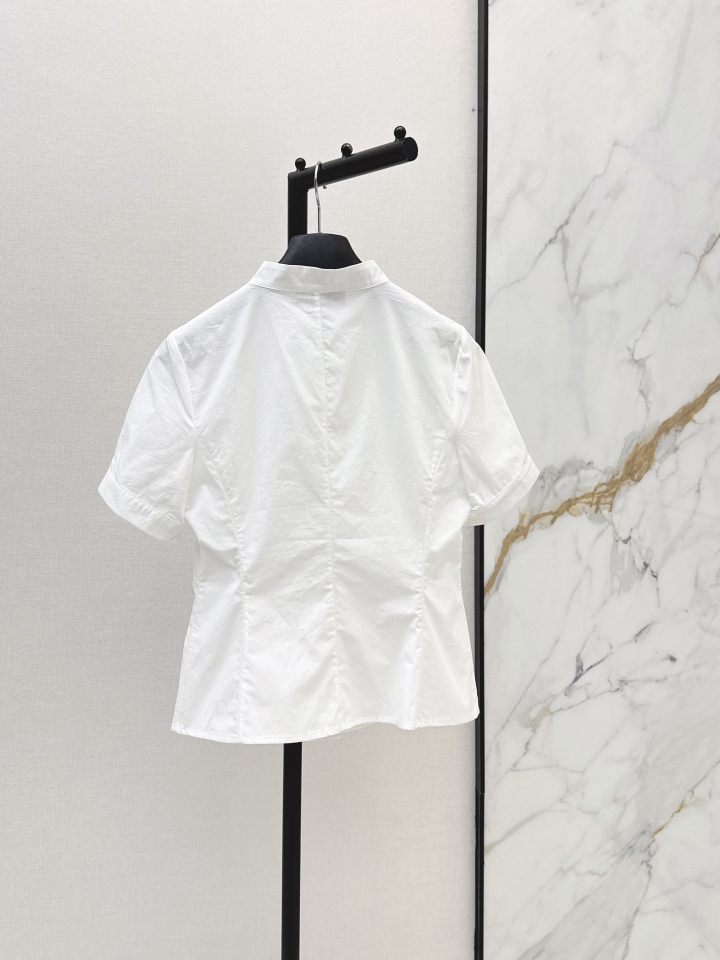 CD 26ss bee embroidery belted shirt