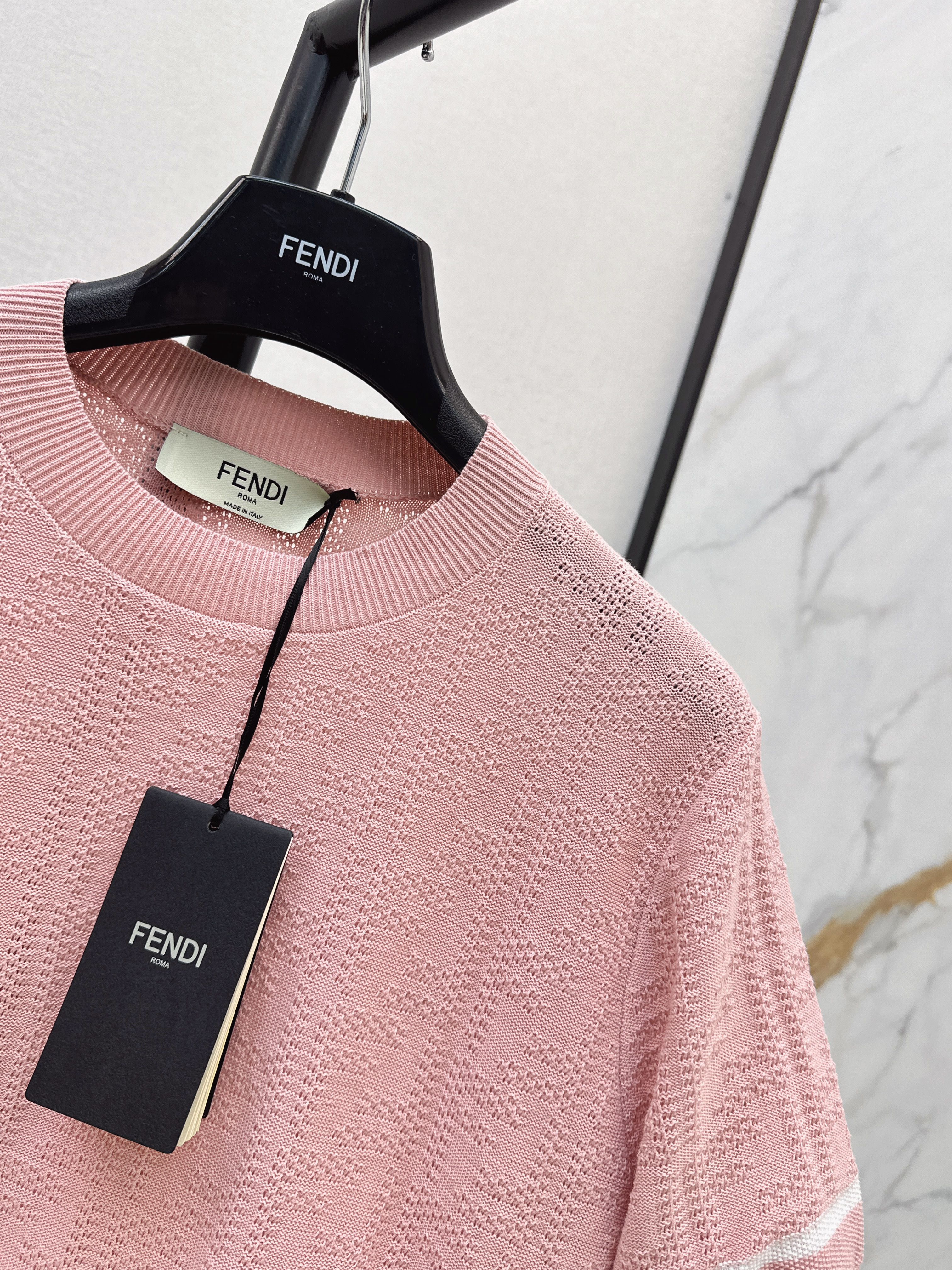 Fend 26ss jacquard knitwear