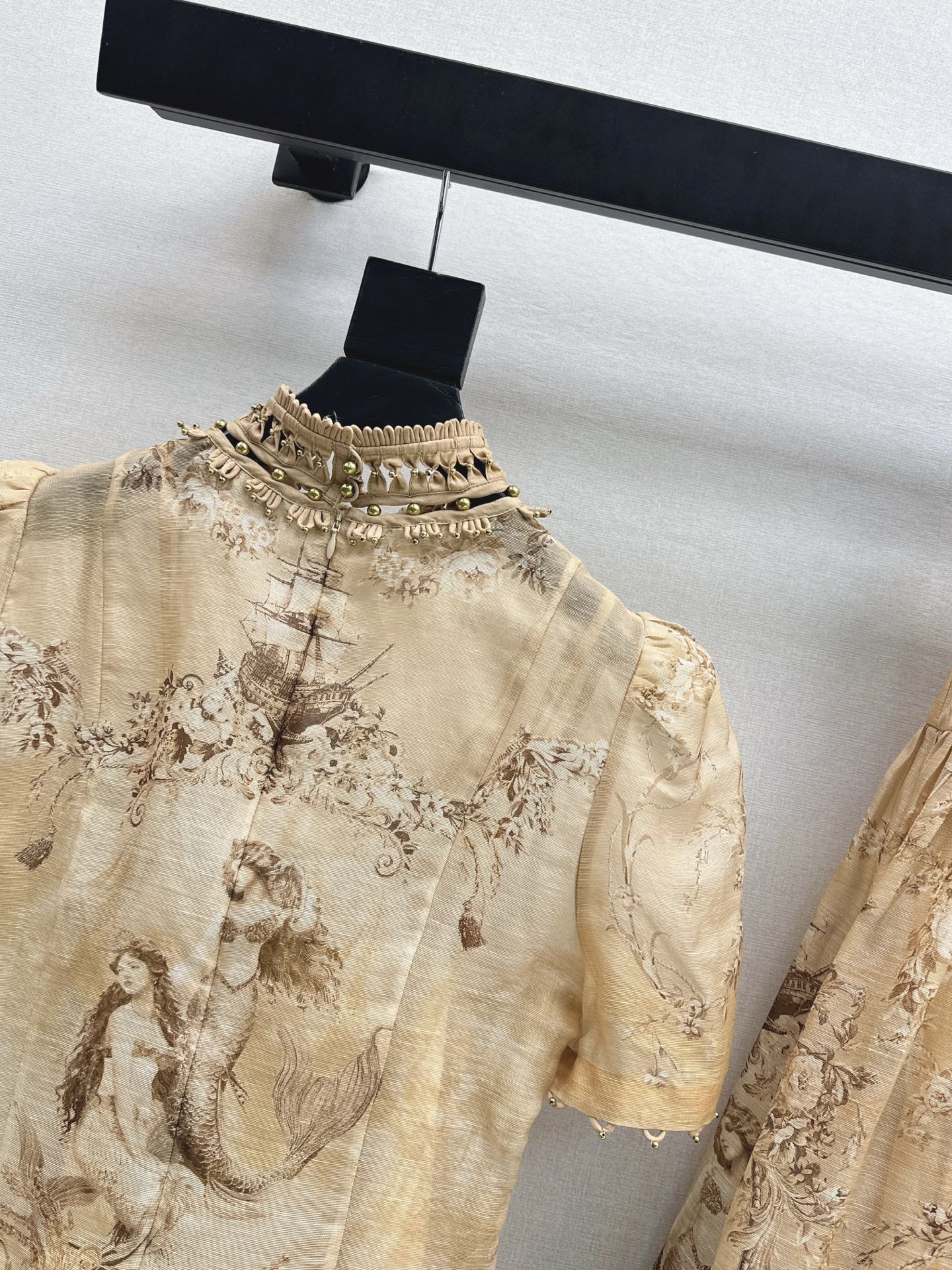 Zimm 26ss flower print shirt