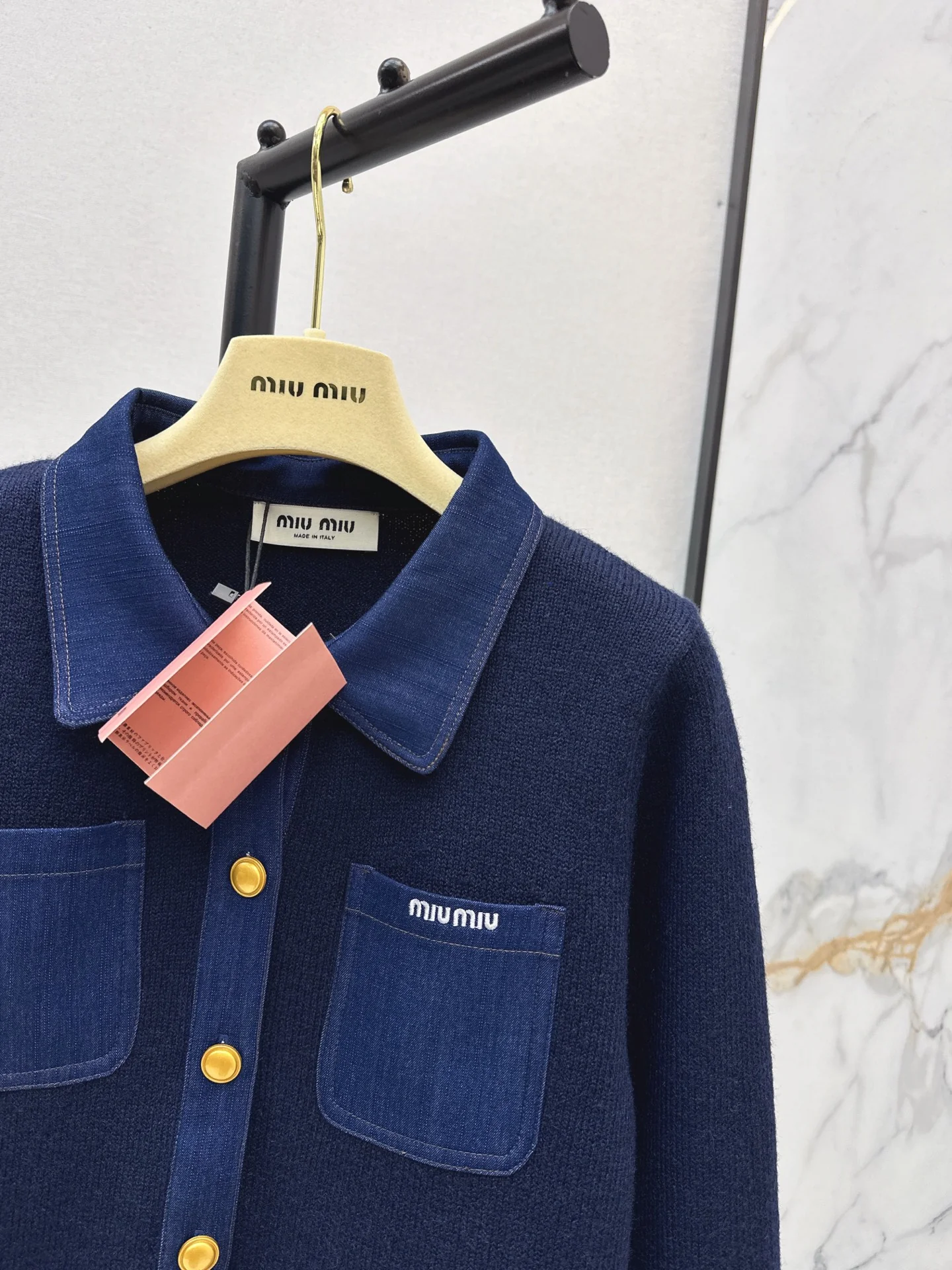 Miu 25fw wool cardigan