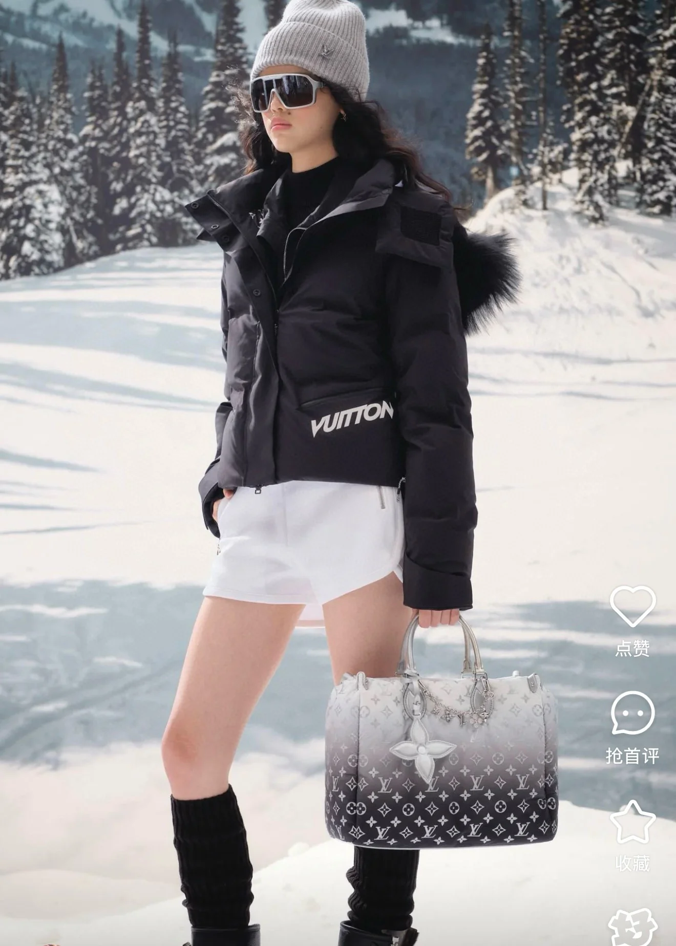 Louis 25fw hooded down jacket