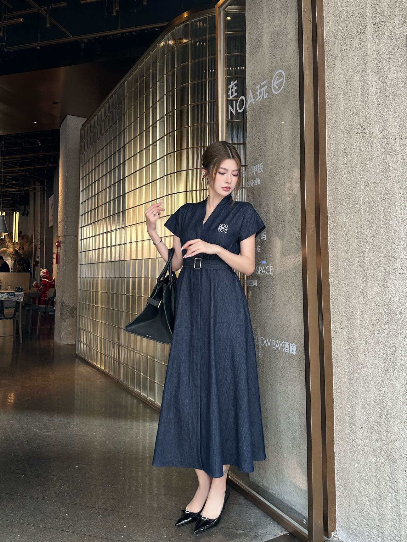 Loe 26ss denim dress