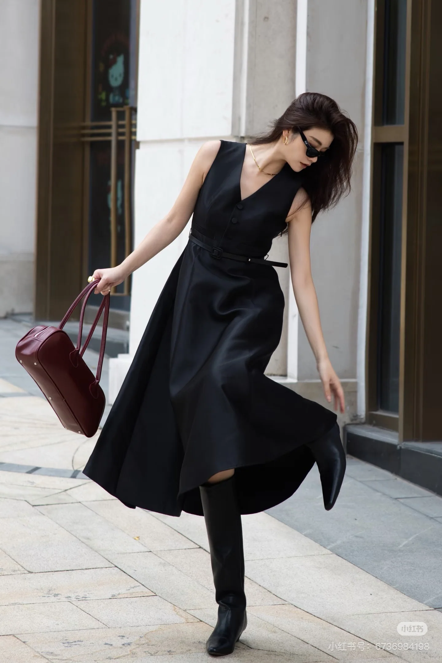 CD 26ss sleeveless back-bow cocktail dress