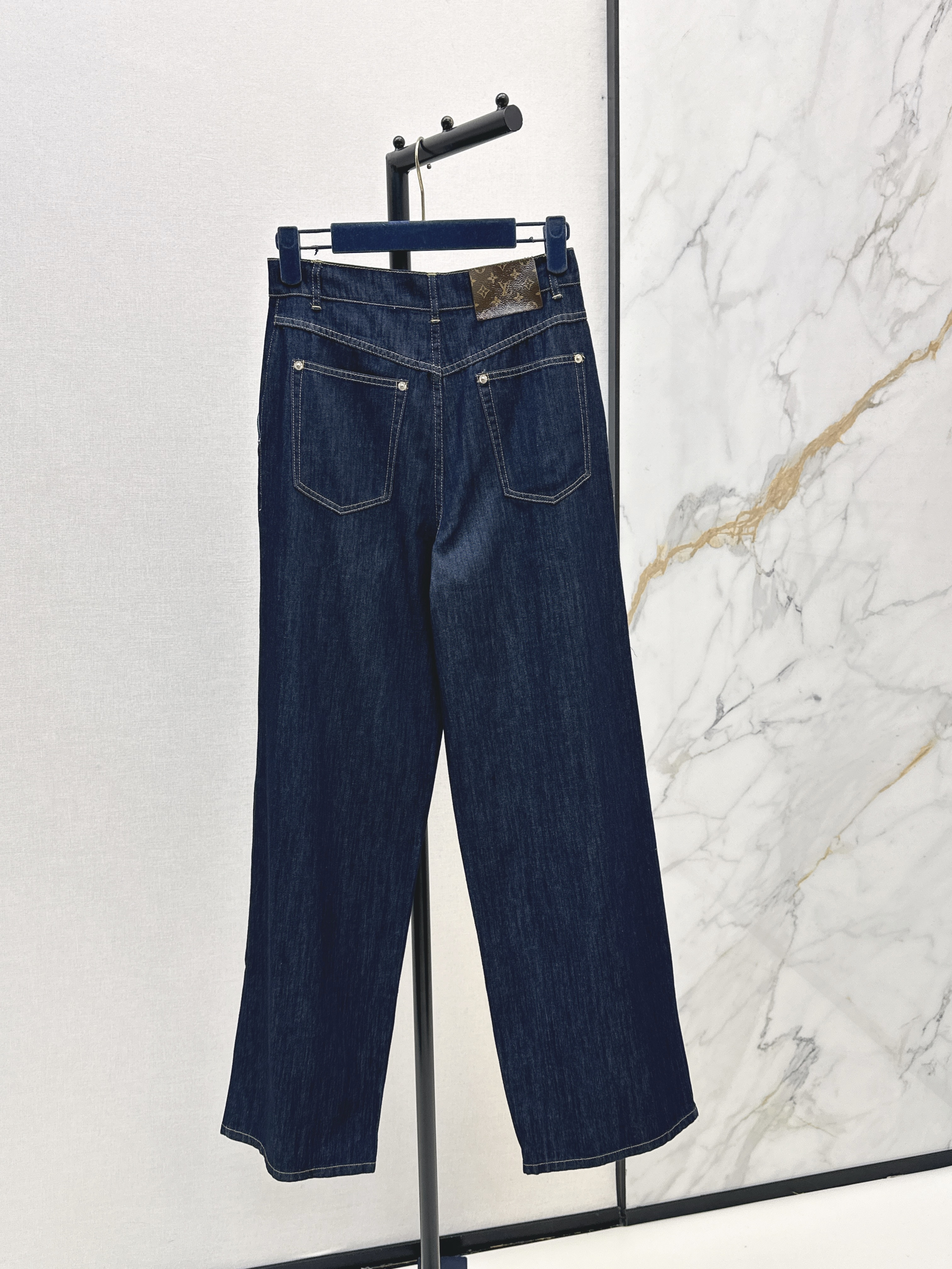Louis 26SS Pleated Wide-Leg Jeans