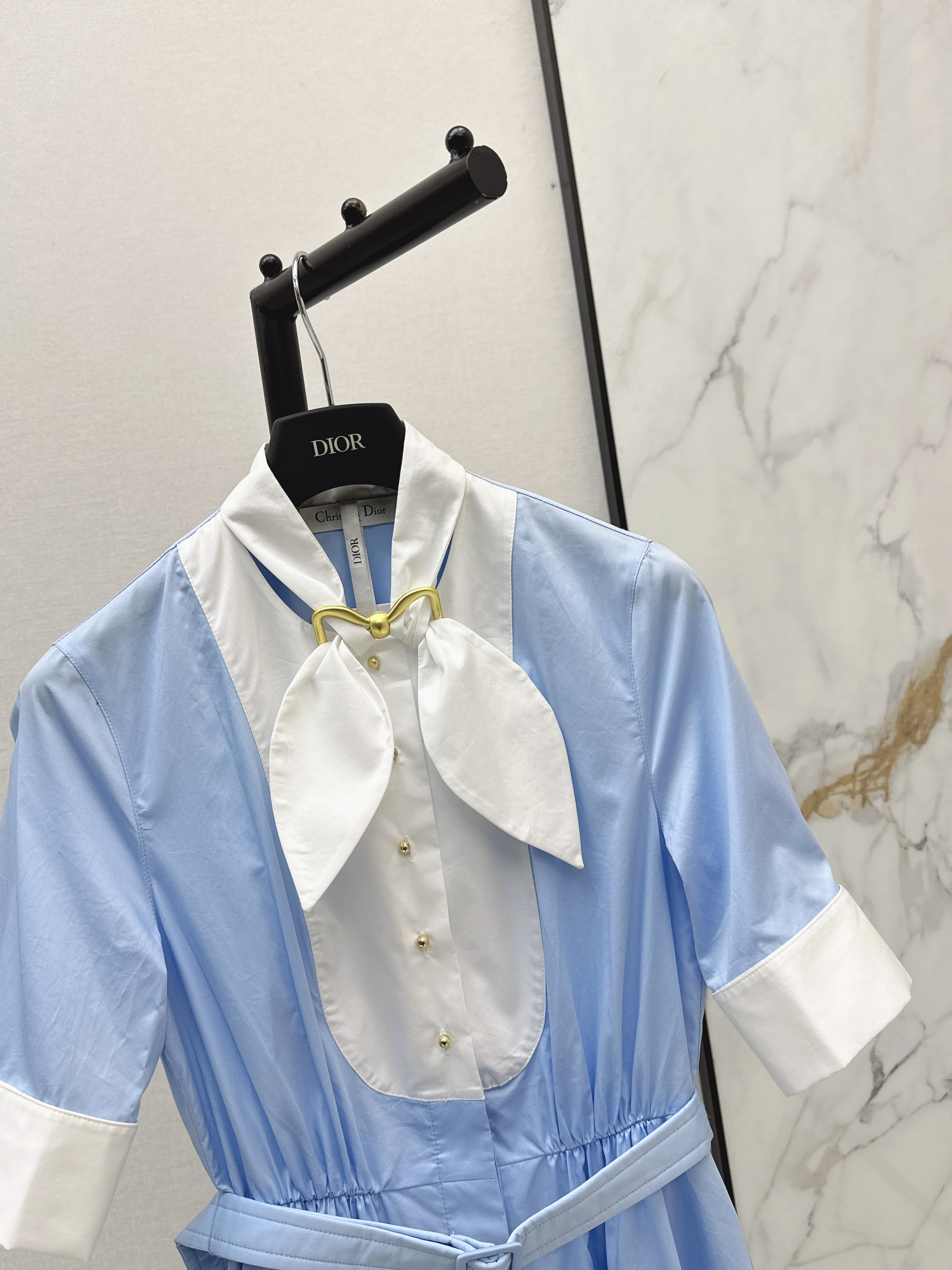 CD 26ss bow-tie shirt dress