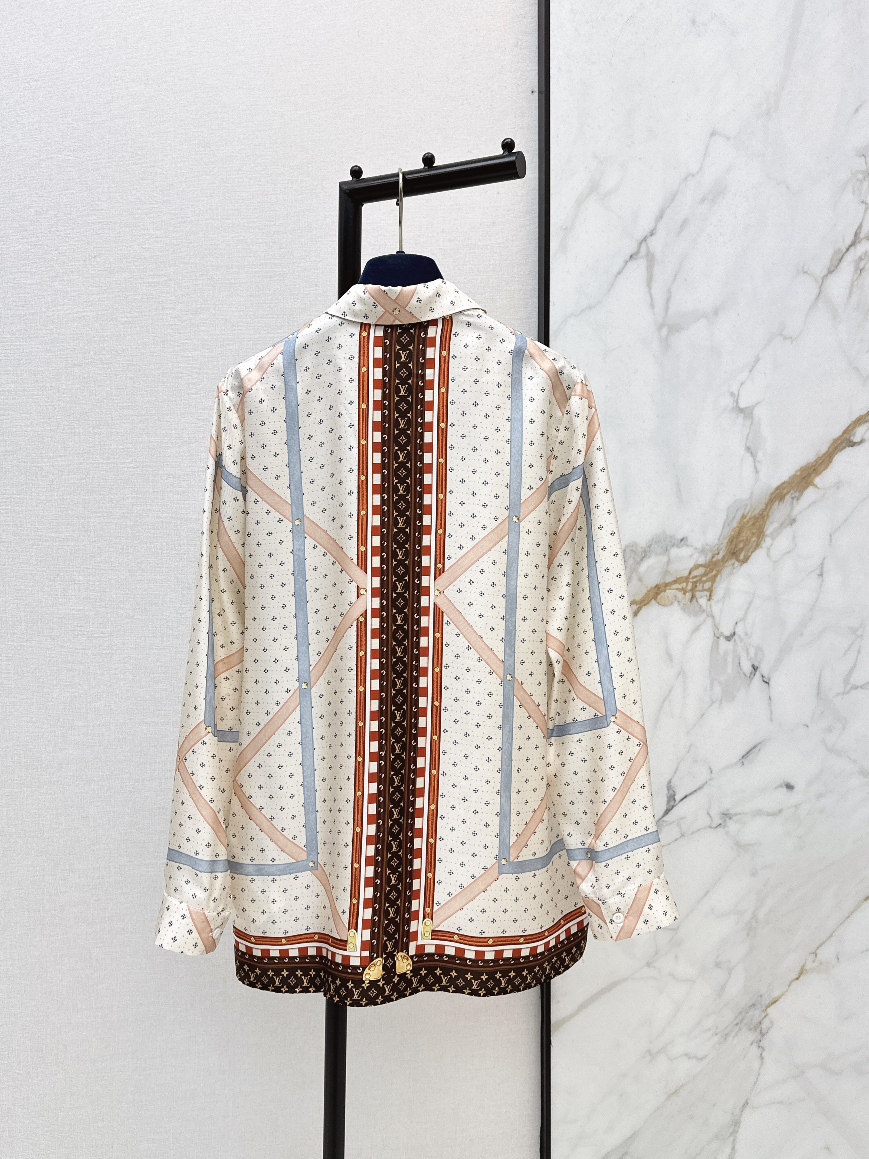 Loui 26ss print silk shirt