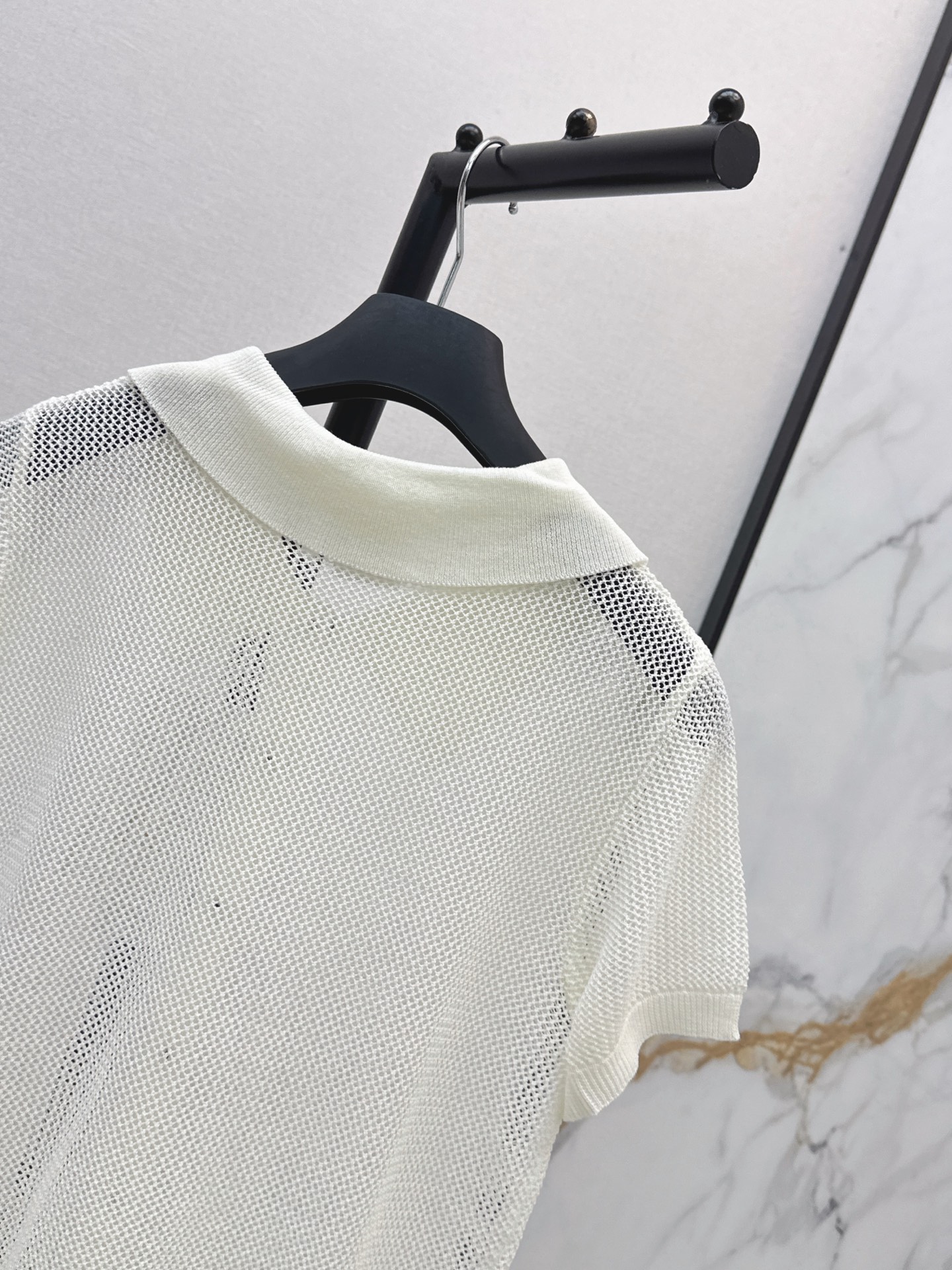 CD 26ss hollow knit polo