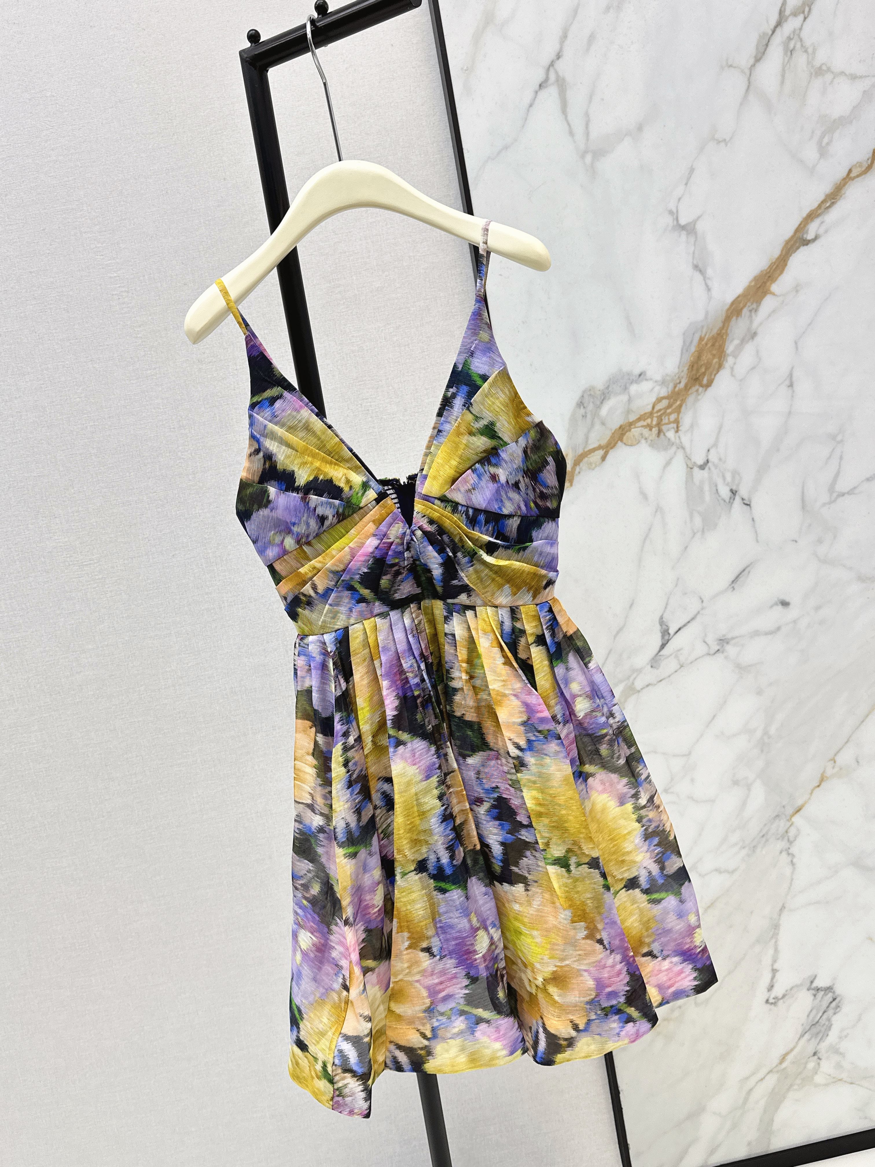 Zimm 26ss slip print dress