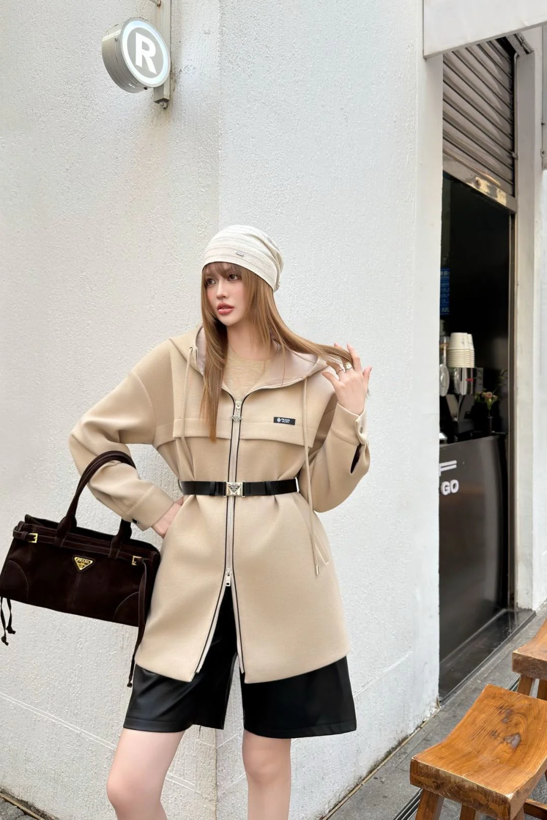 Prad 25fw hooded jacket