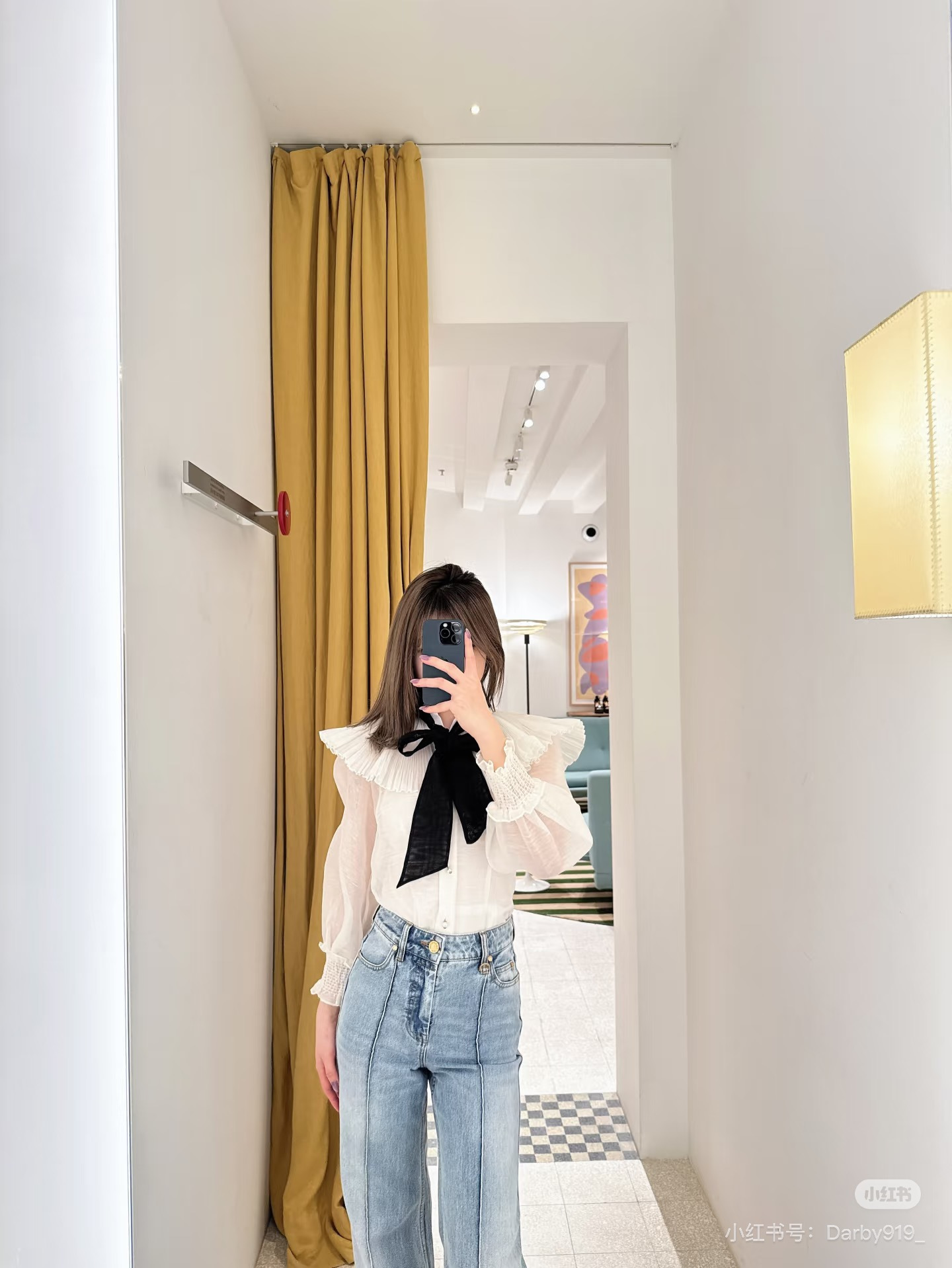 Zimm 26ss ribbon shirt