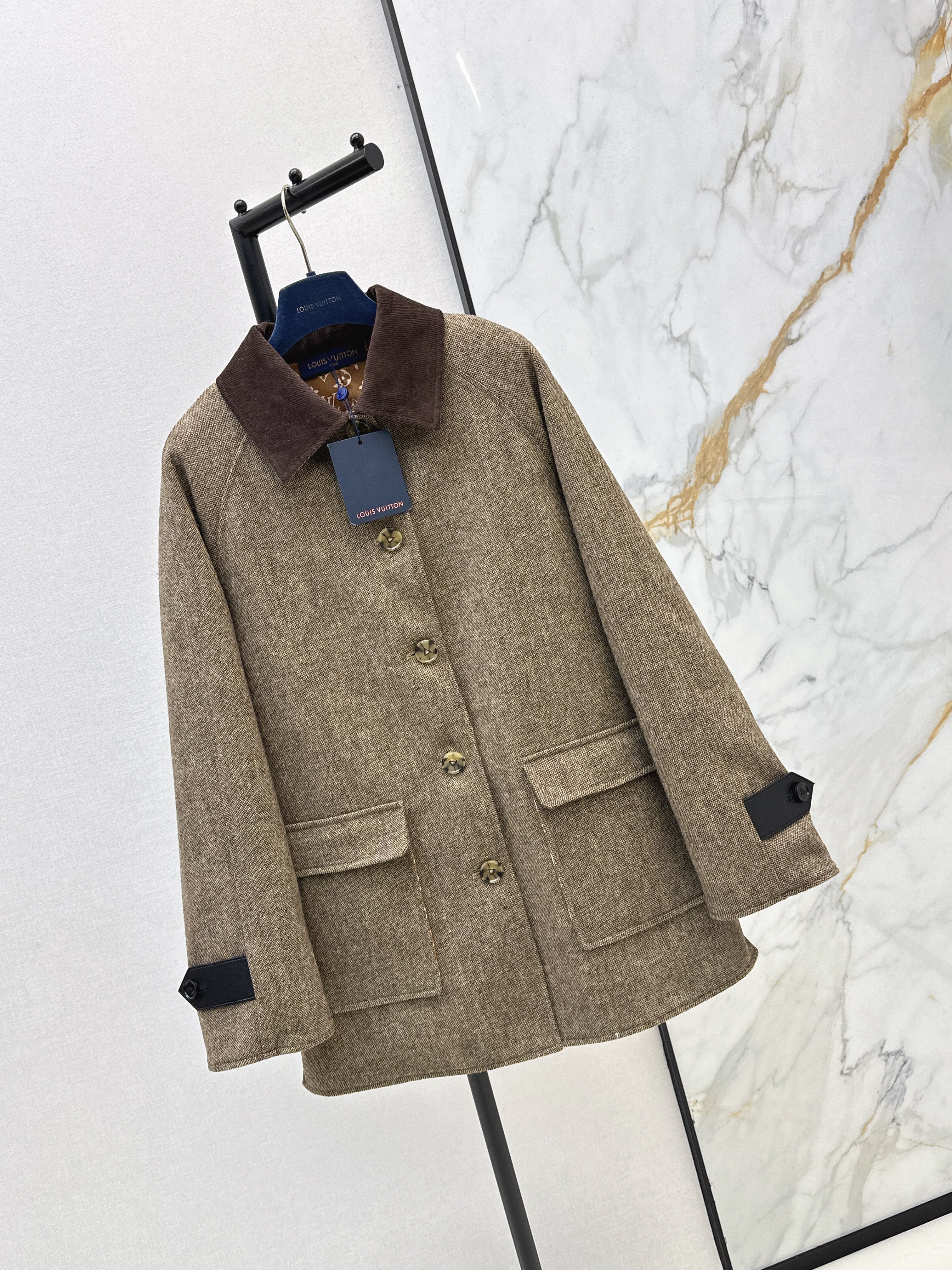 Louis 26ss trun down collar overcoats