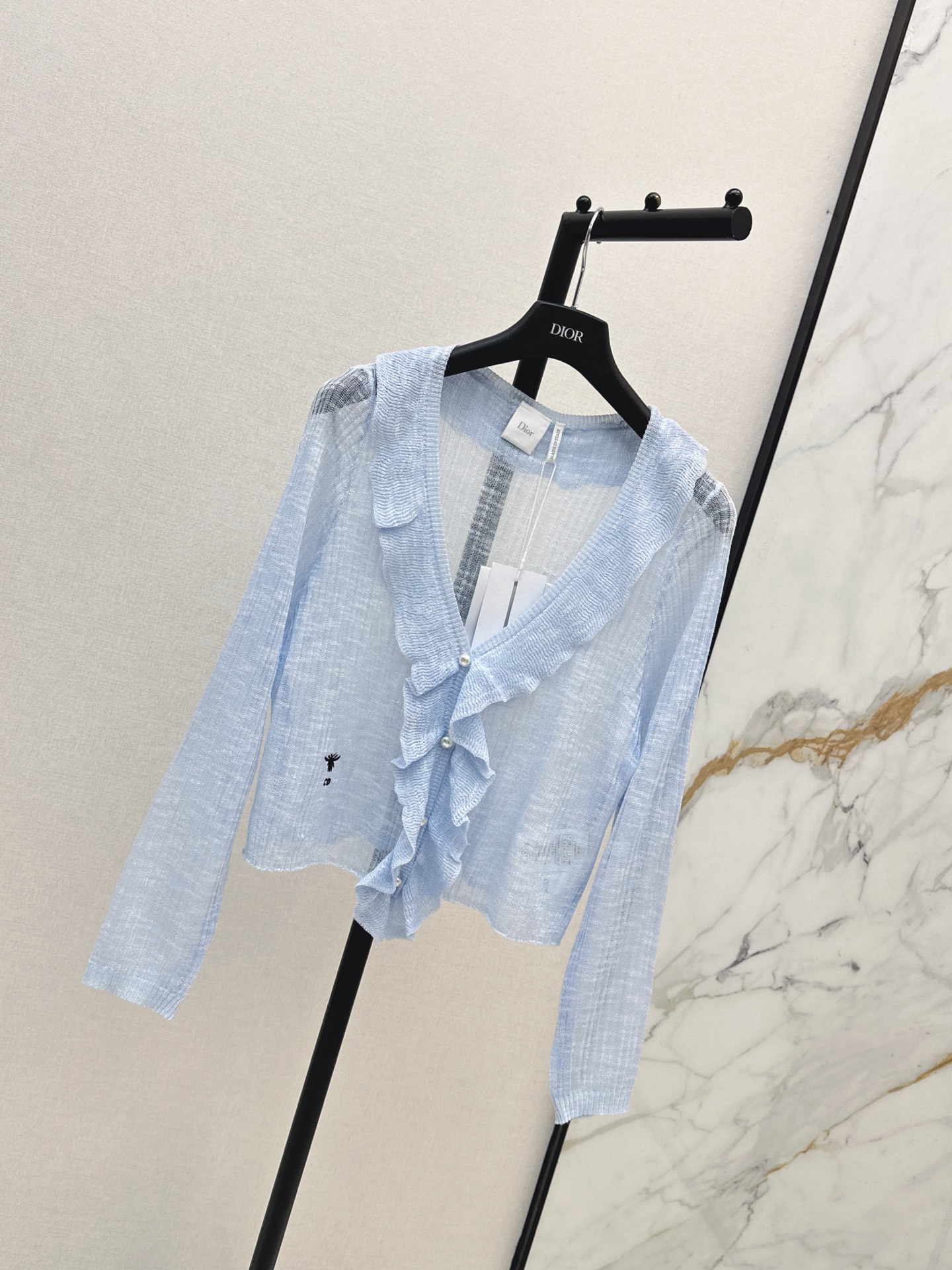 CD 26ss ruffle v-neck cardigan
