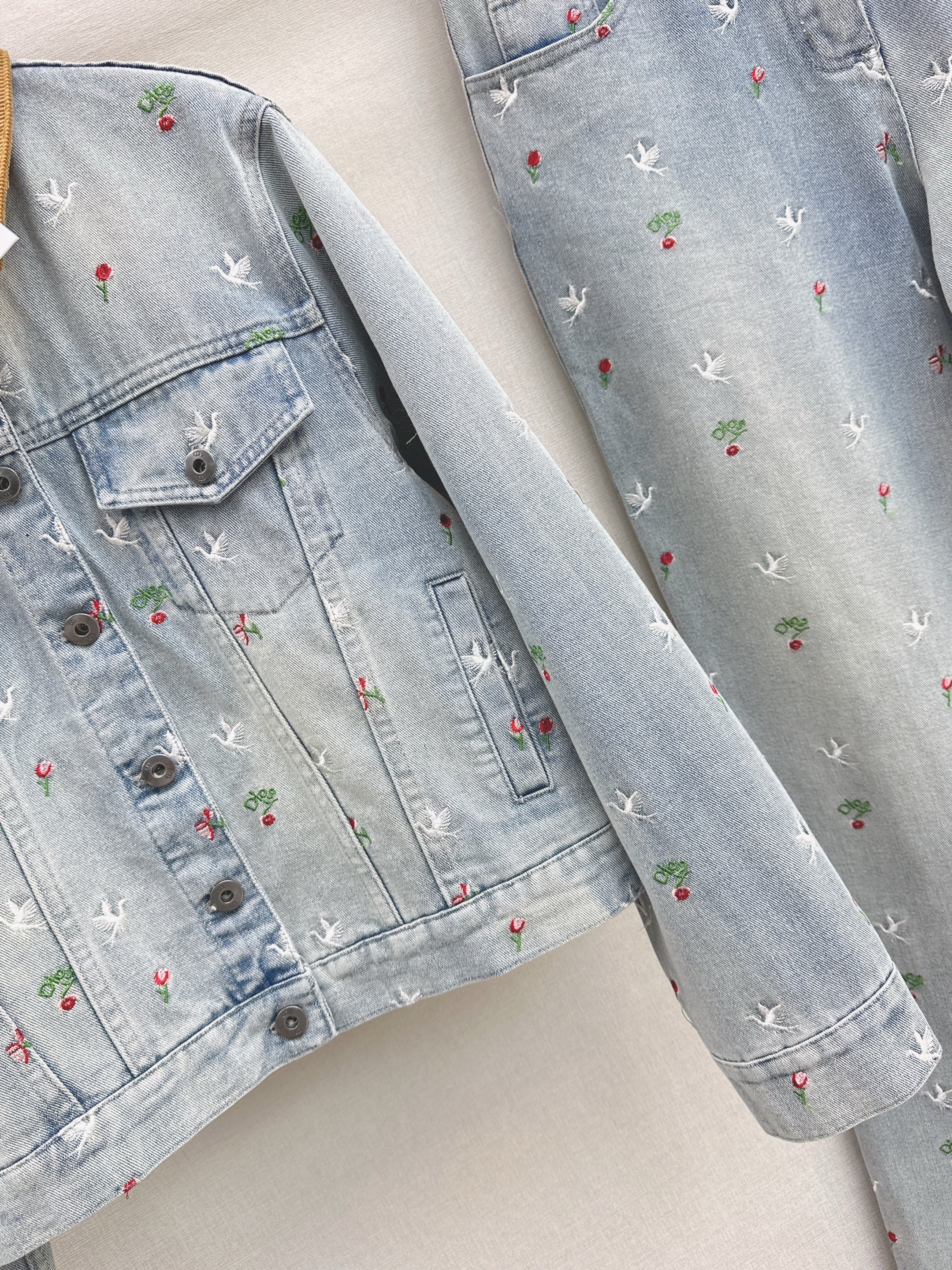 CD 26ss embroidery denim jacket
