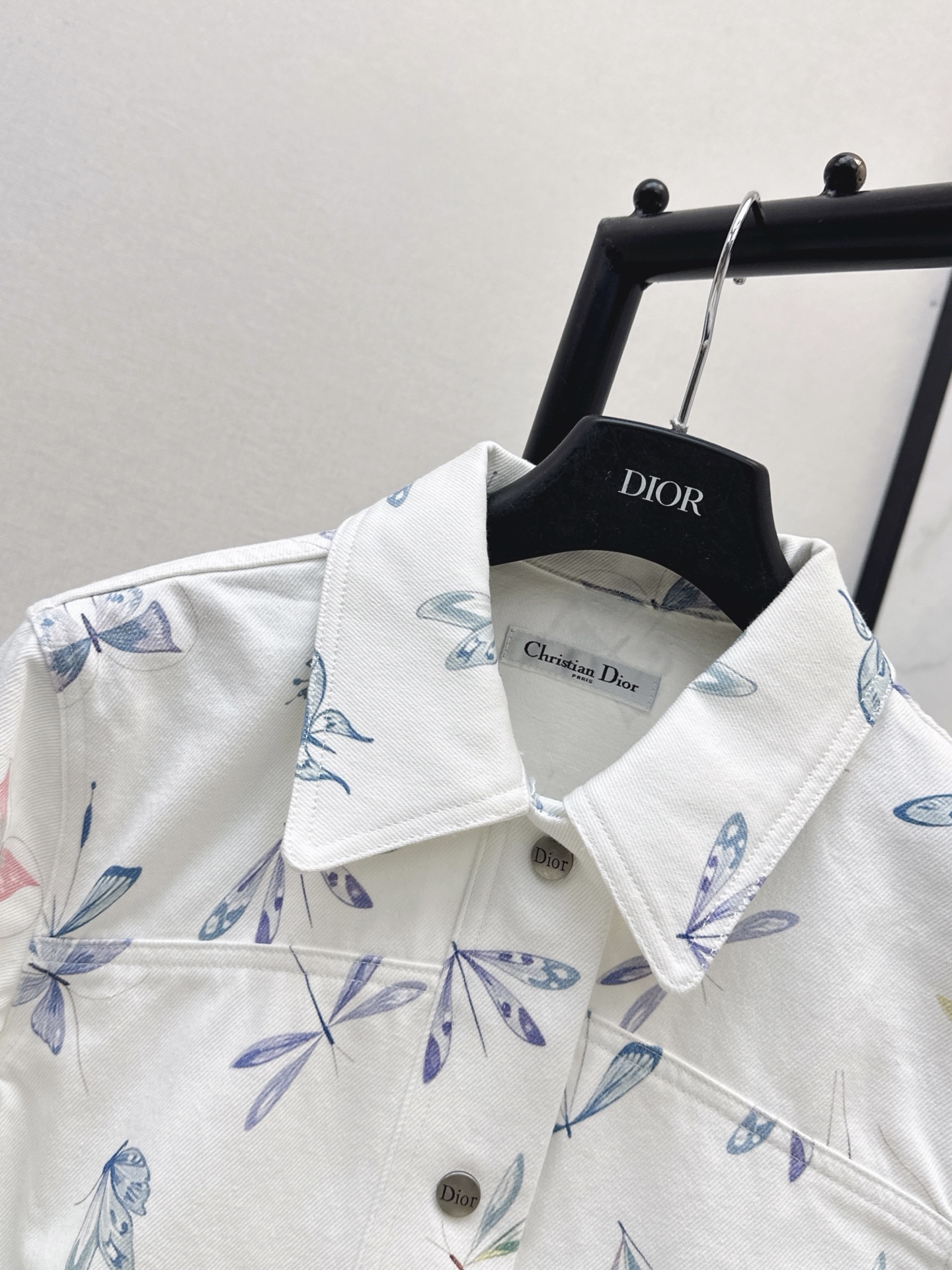 CD 26ss print floarl denim jacket