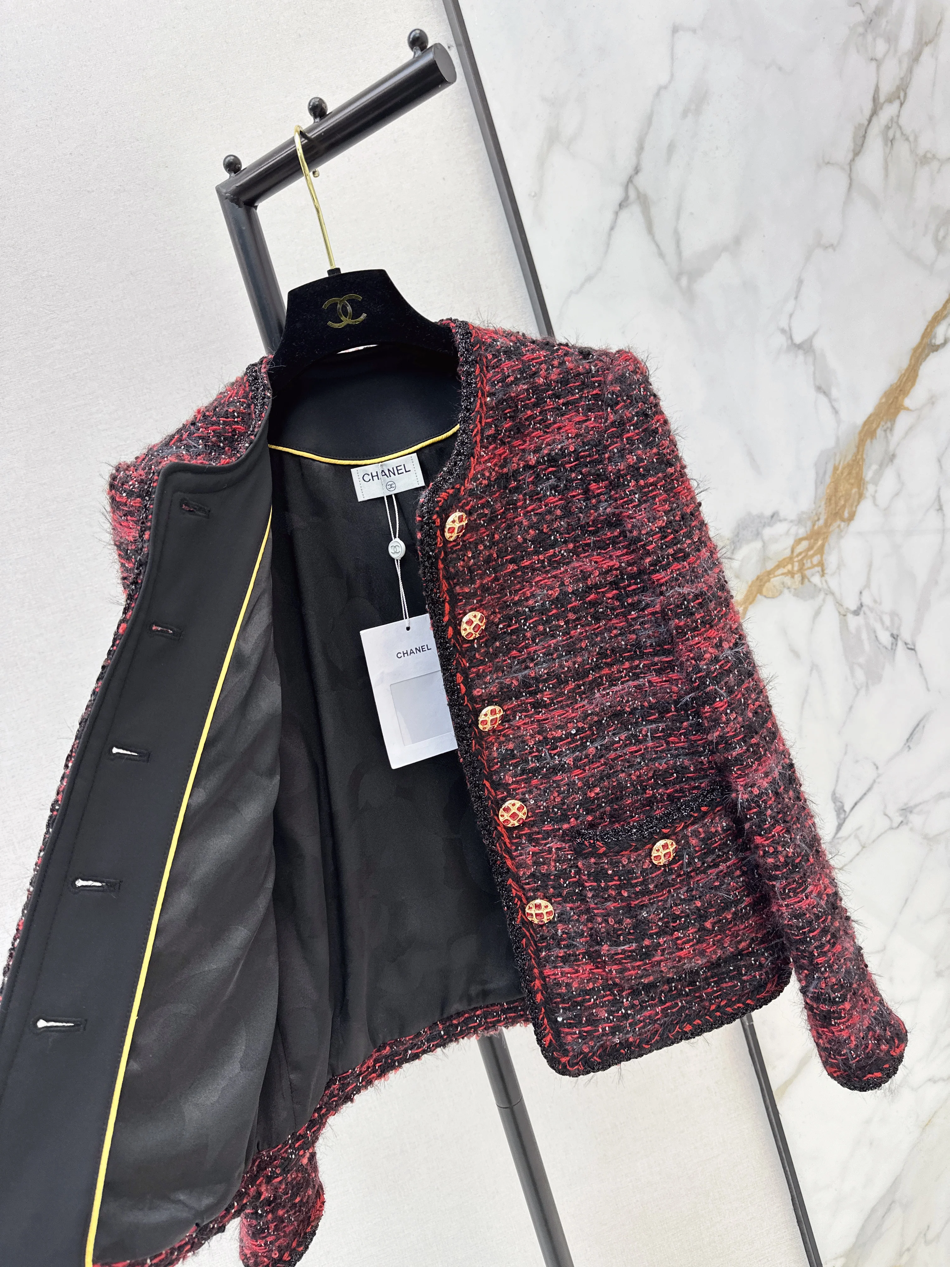 Chan 26ss woven tweed jacket