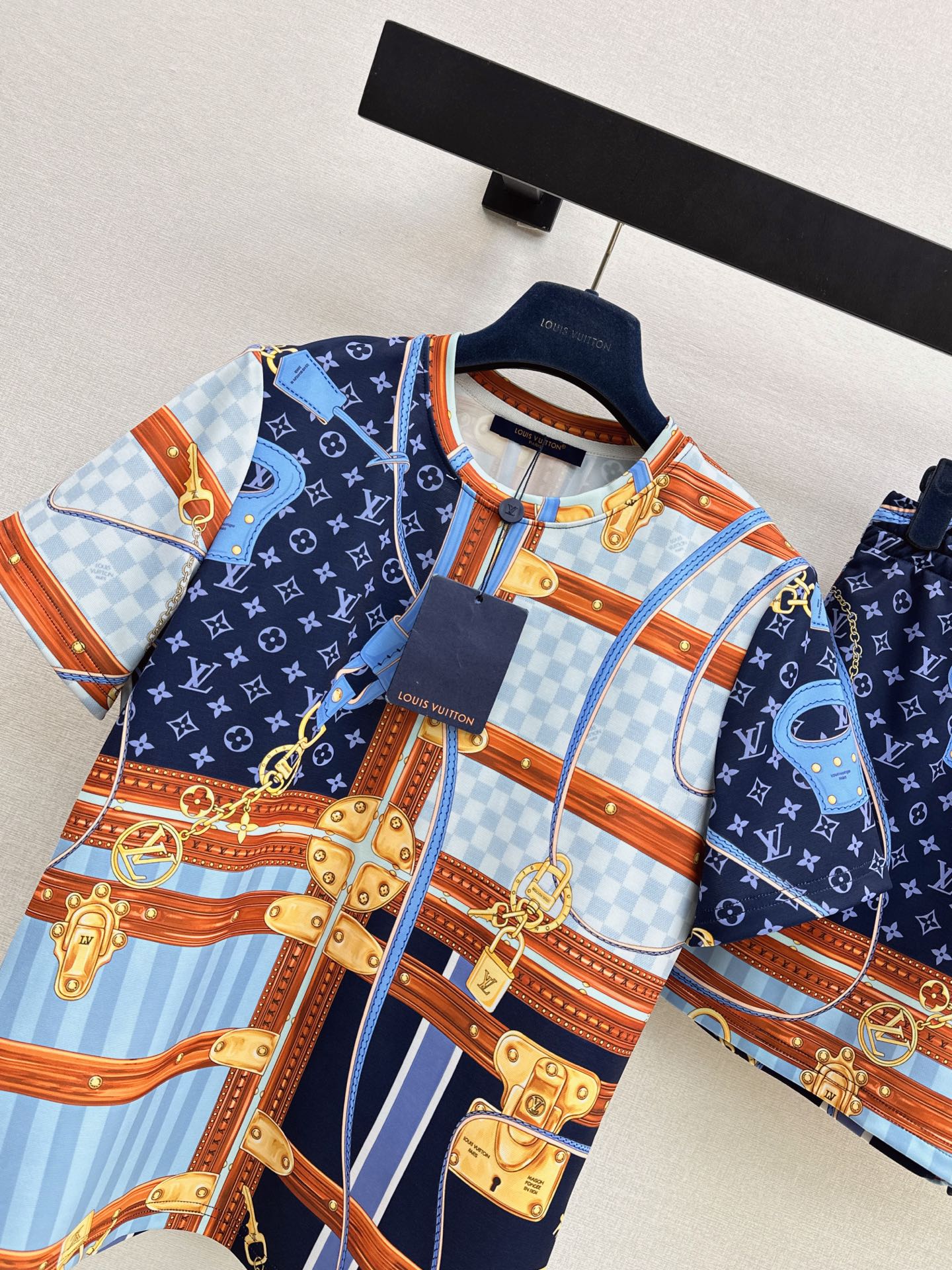Loui 26ss print monogram suit