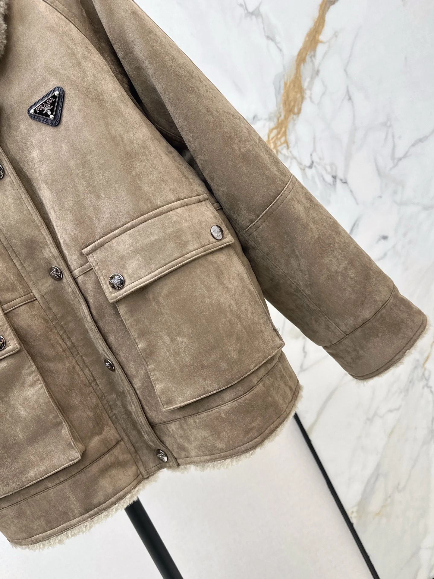 Prad 25fw suede jacket