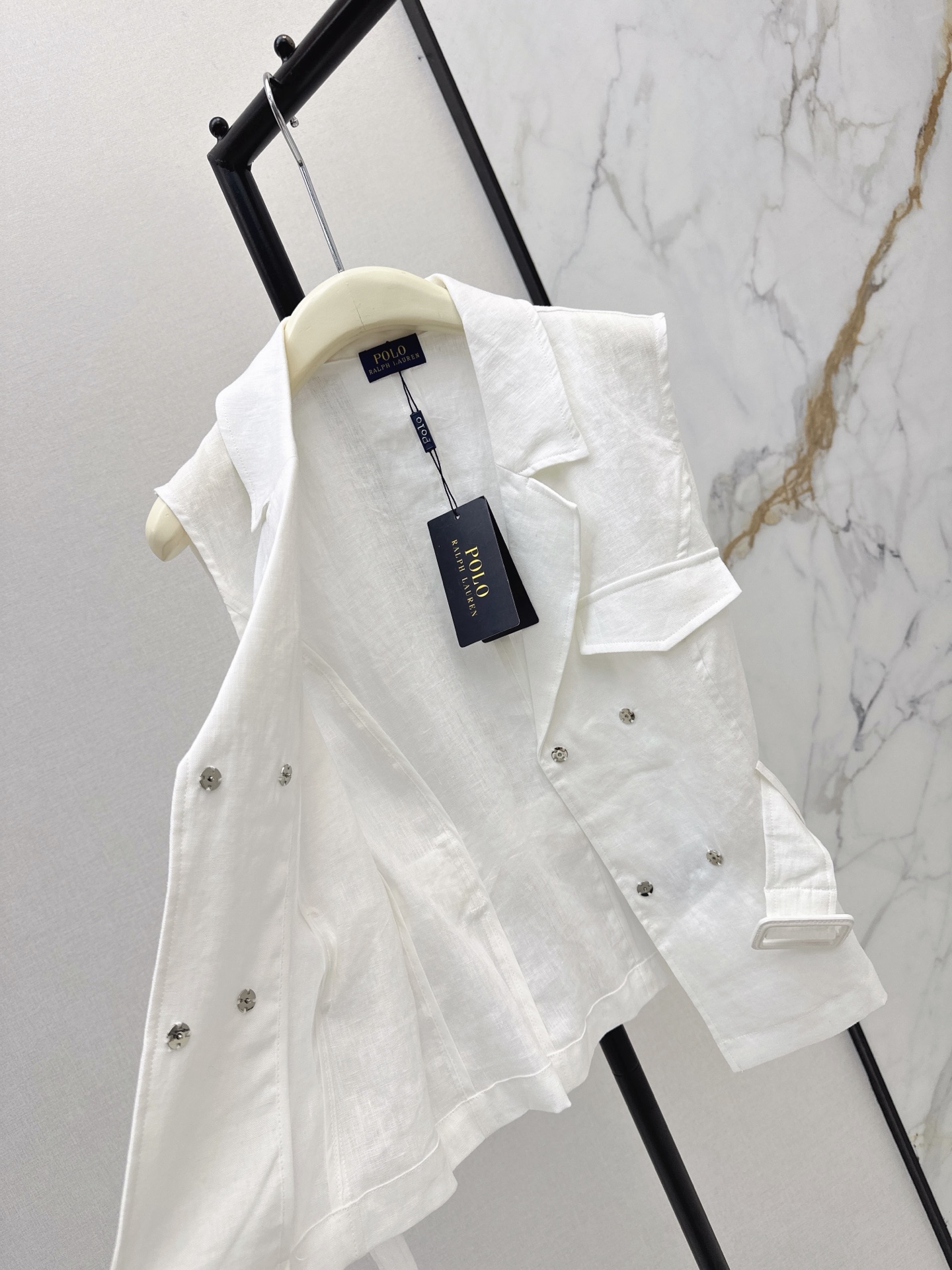 Ralp 26ss linen vest jacket