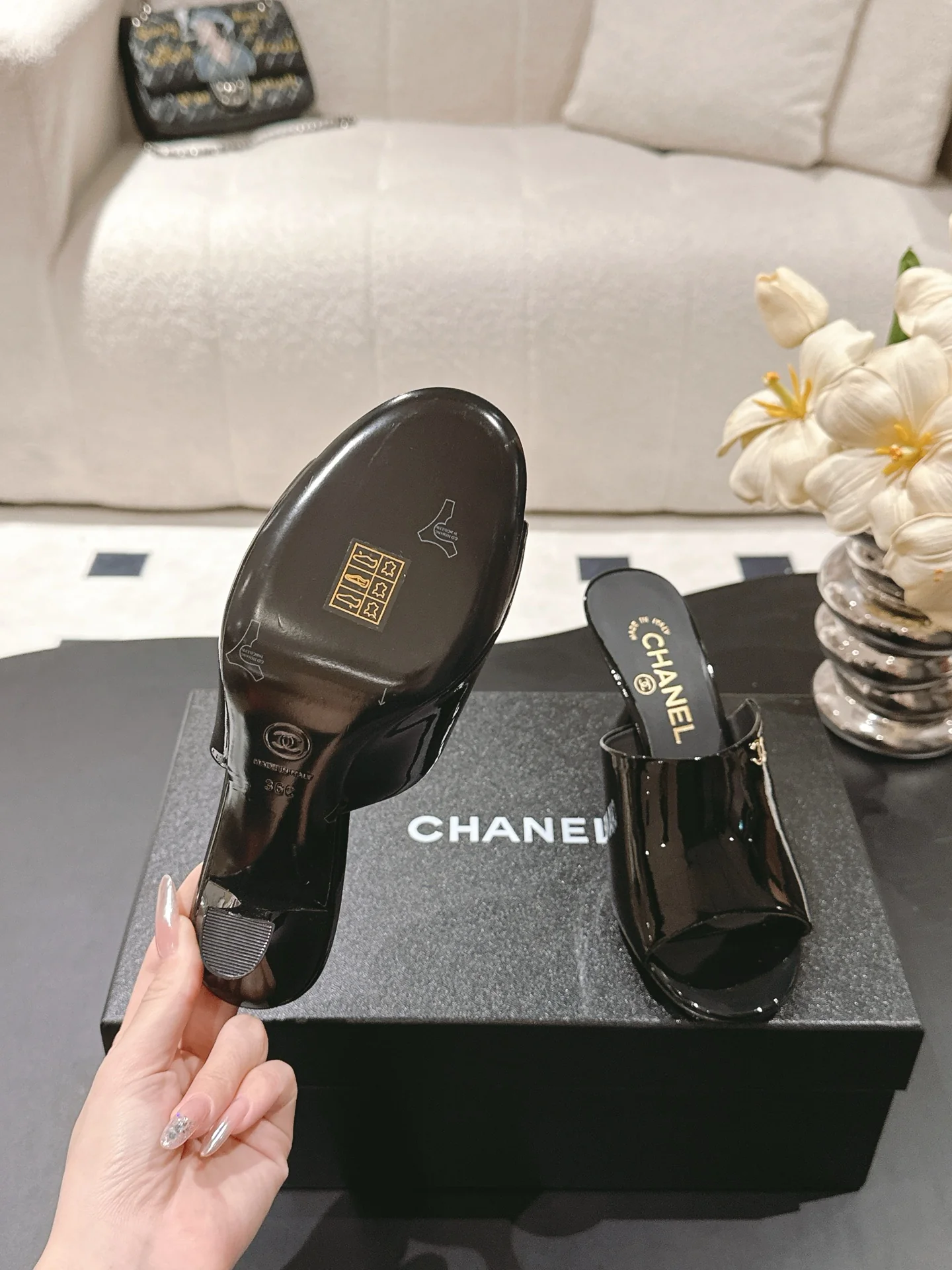 Chan high*heeled sandals