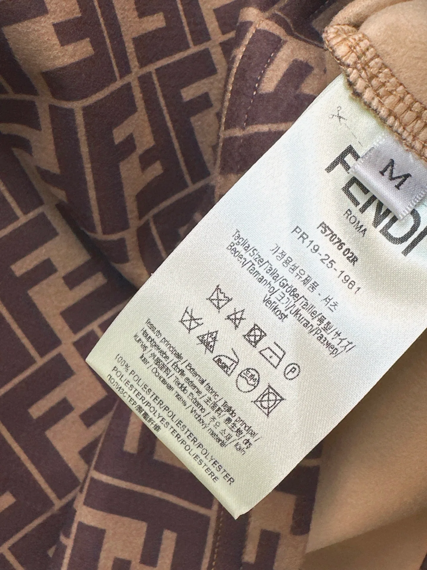 Fend 26ss print basic tee