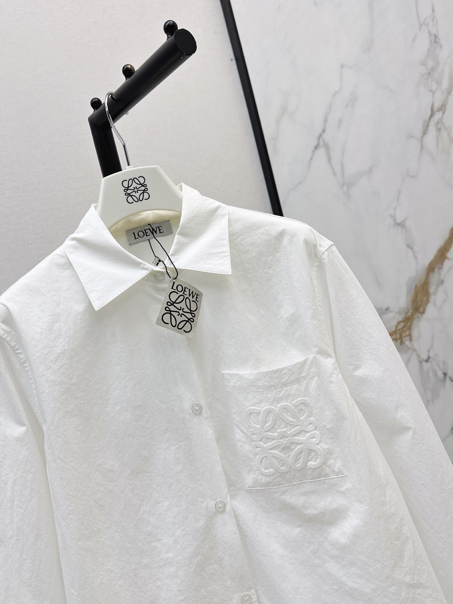 Loe 26ss asymmetrical shirt