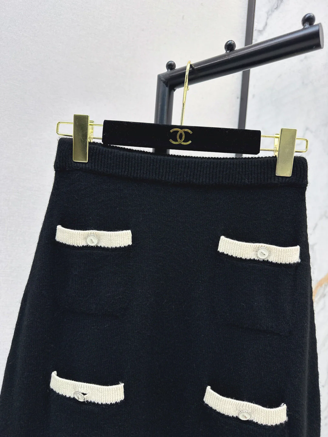 chan 25ss knit skirt