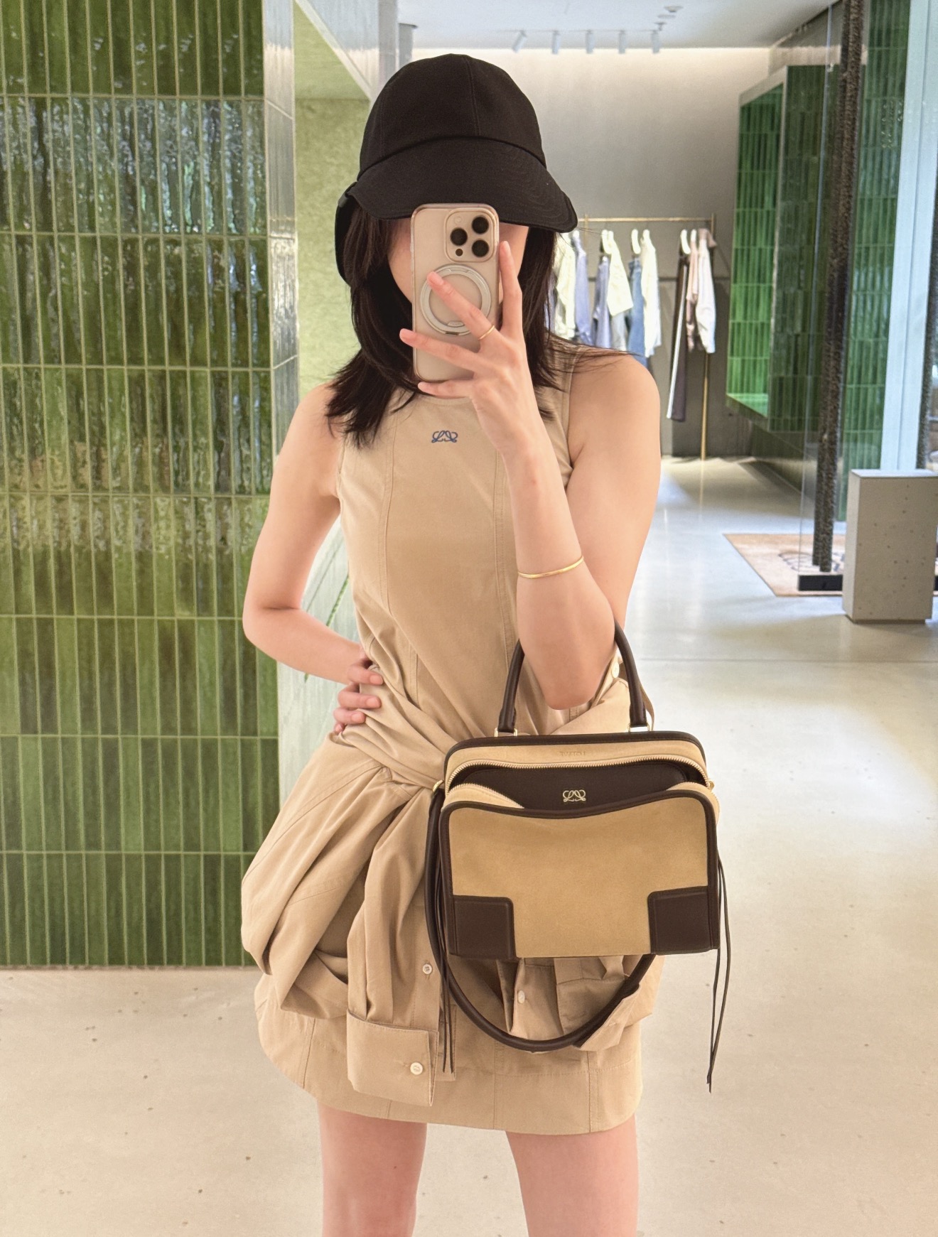 Loe 26ss 2in1 shirt dress