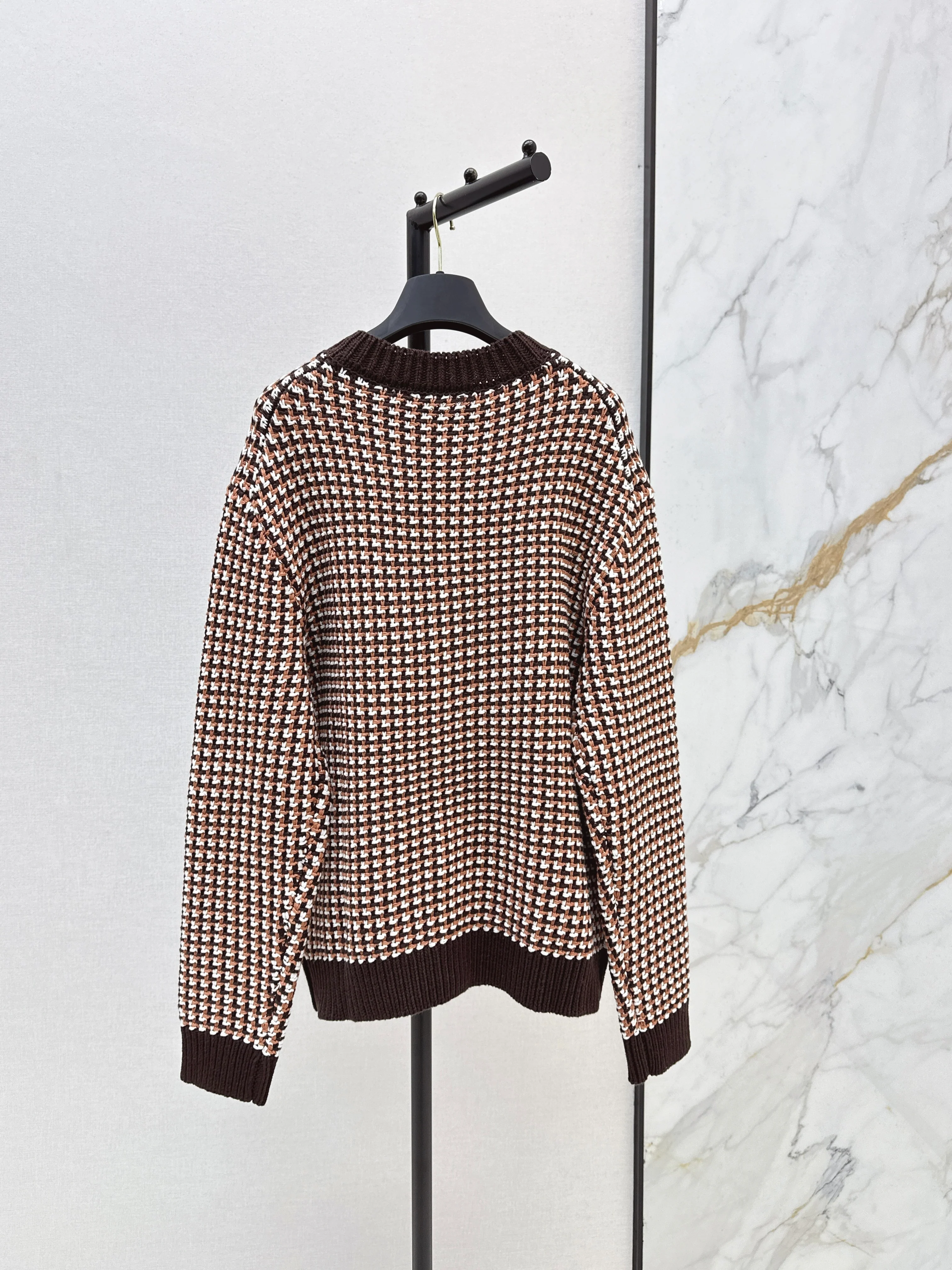 Louis 26ss houndstooth cardigan