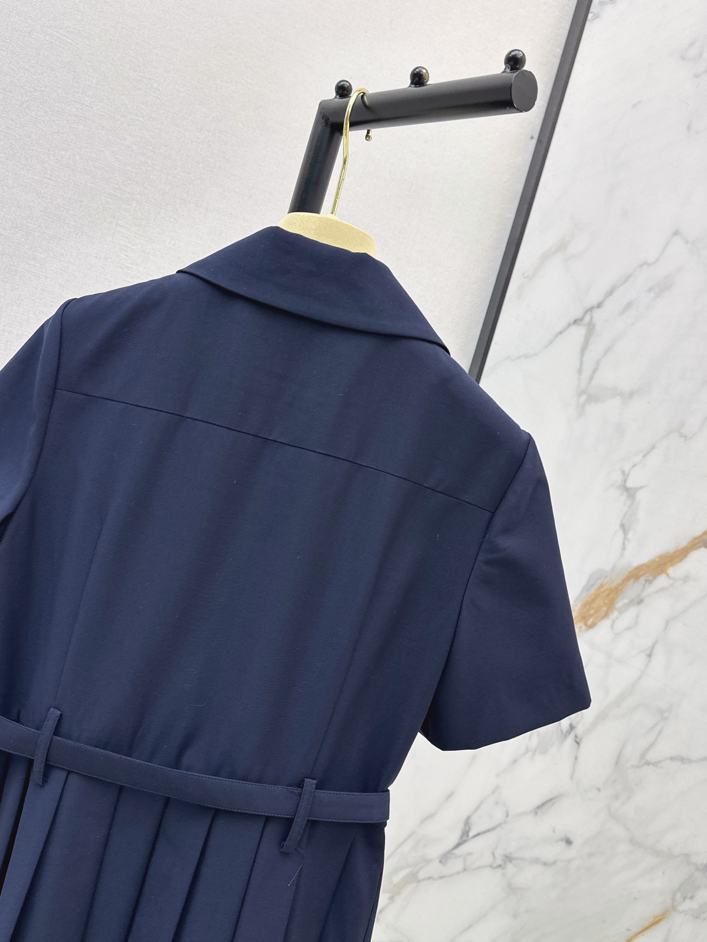 Miu 26ss pleated shirt dress