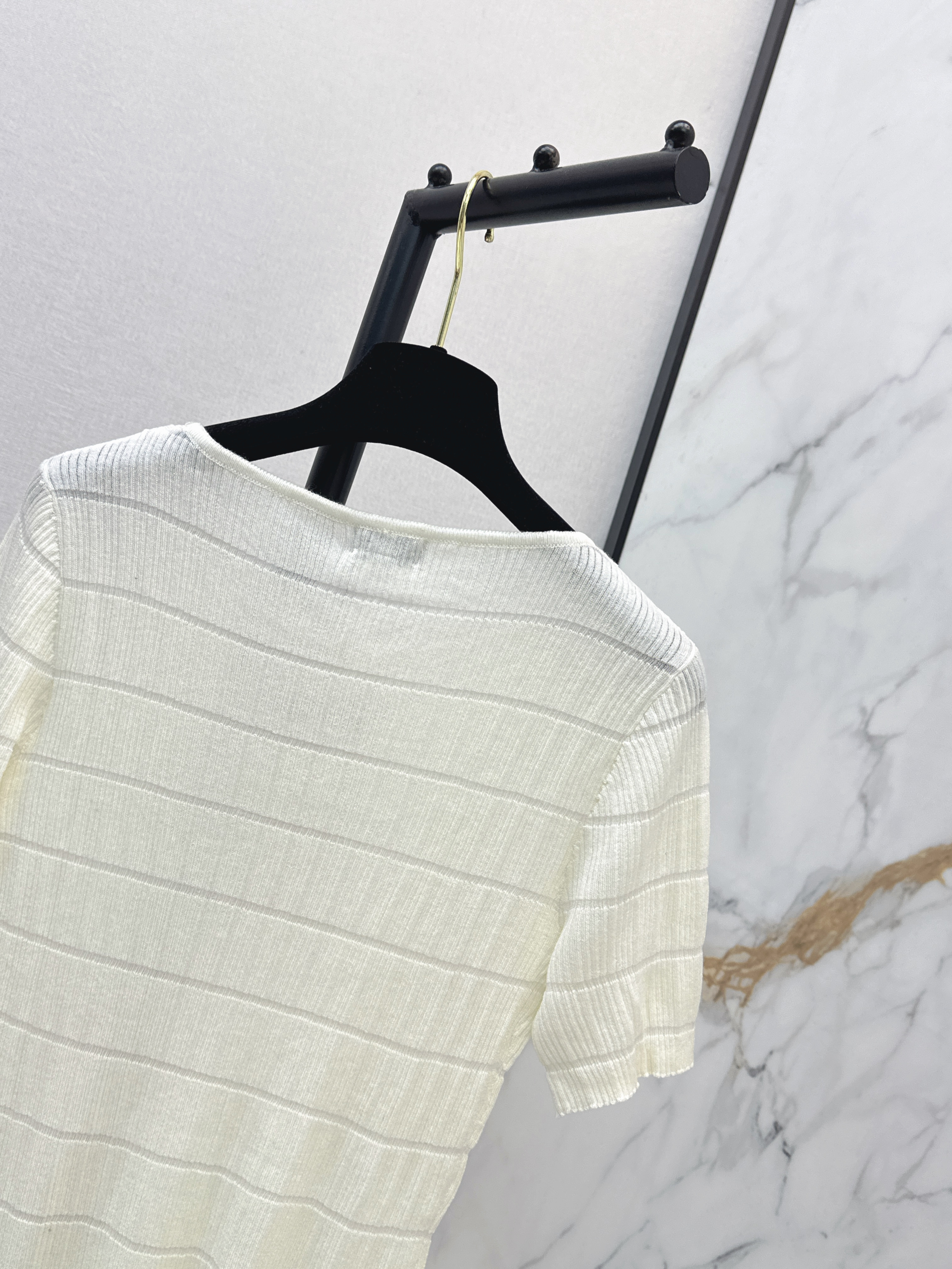 Chan 26ss stripe knitwear