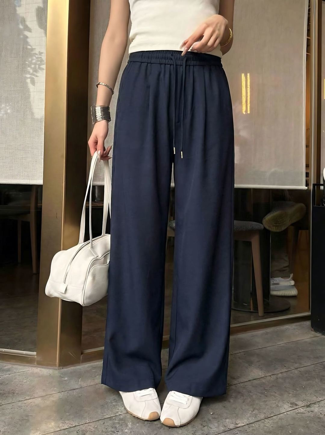 Miu 26ss wide-leg pants
