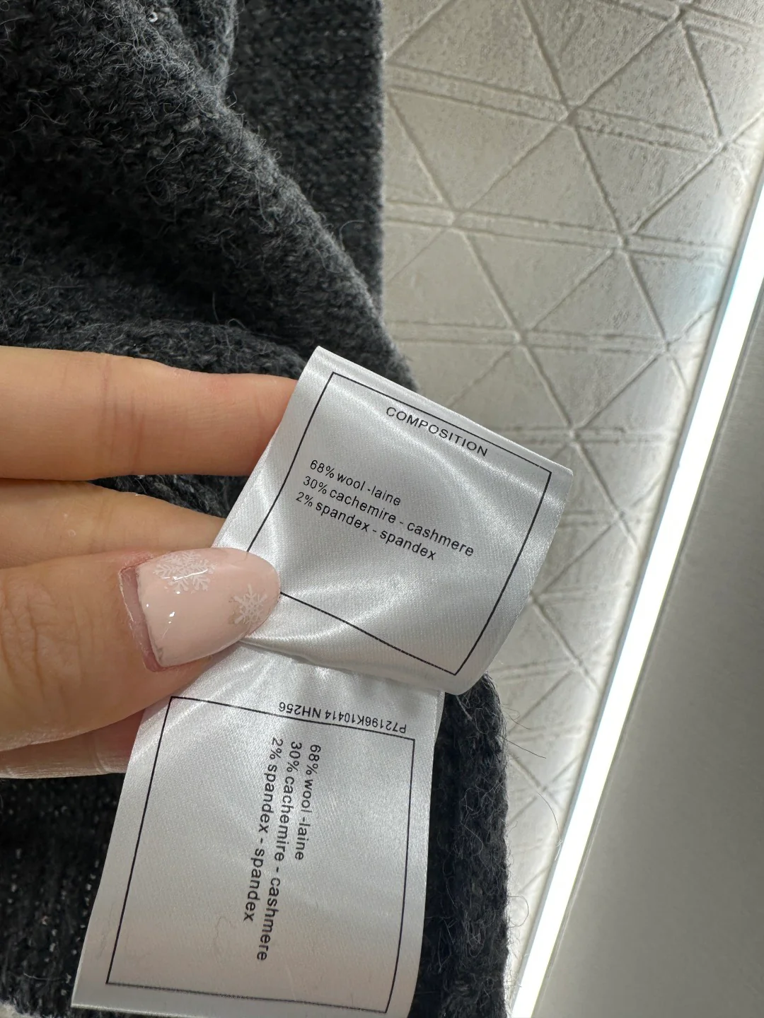 Chan 26ss hollow contract sweater