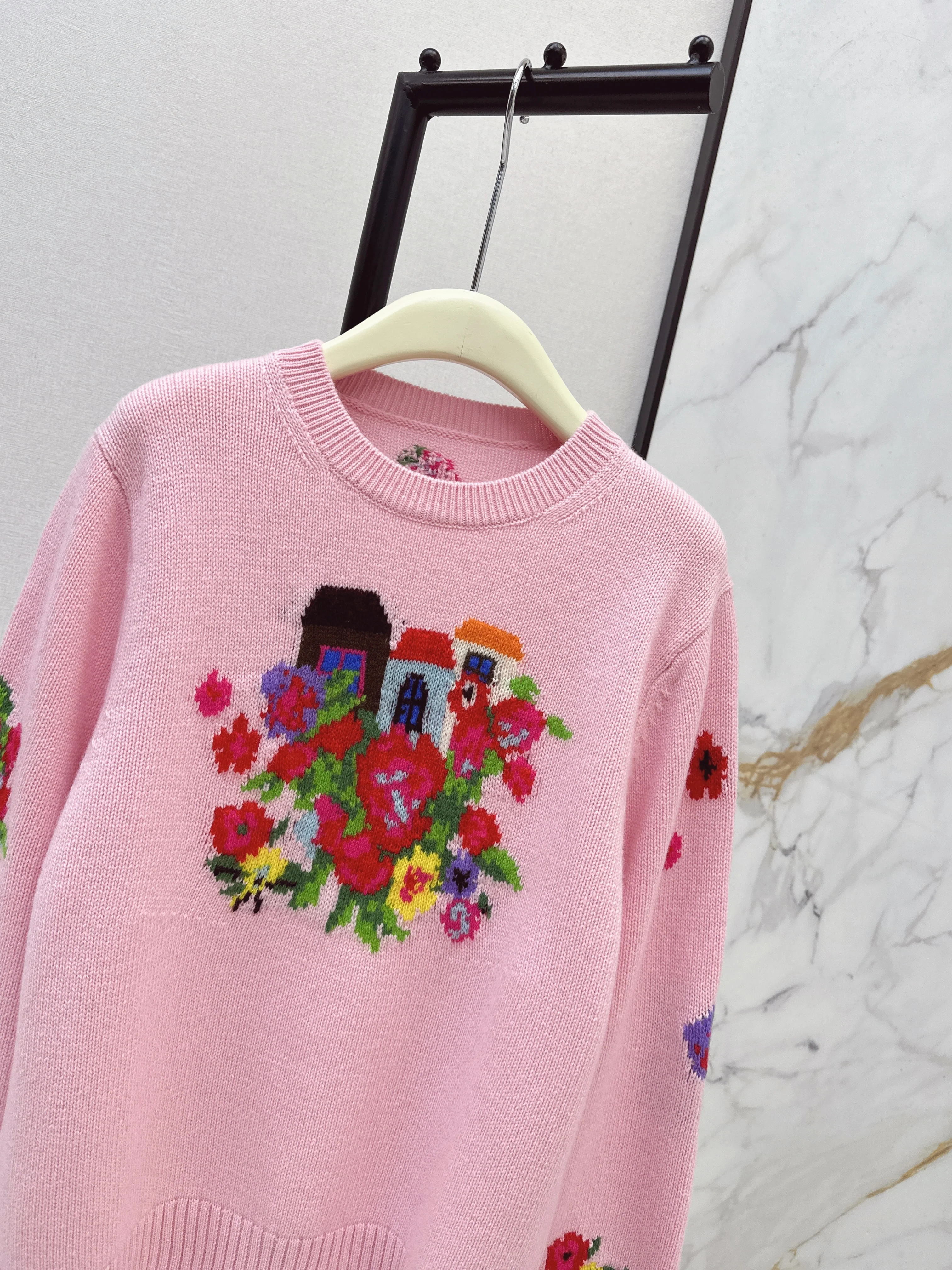 Erdo 26ss intarsia cashmere