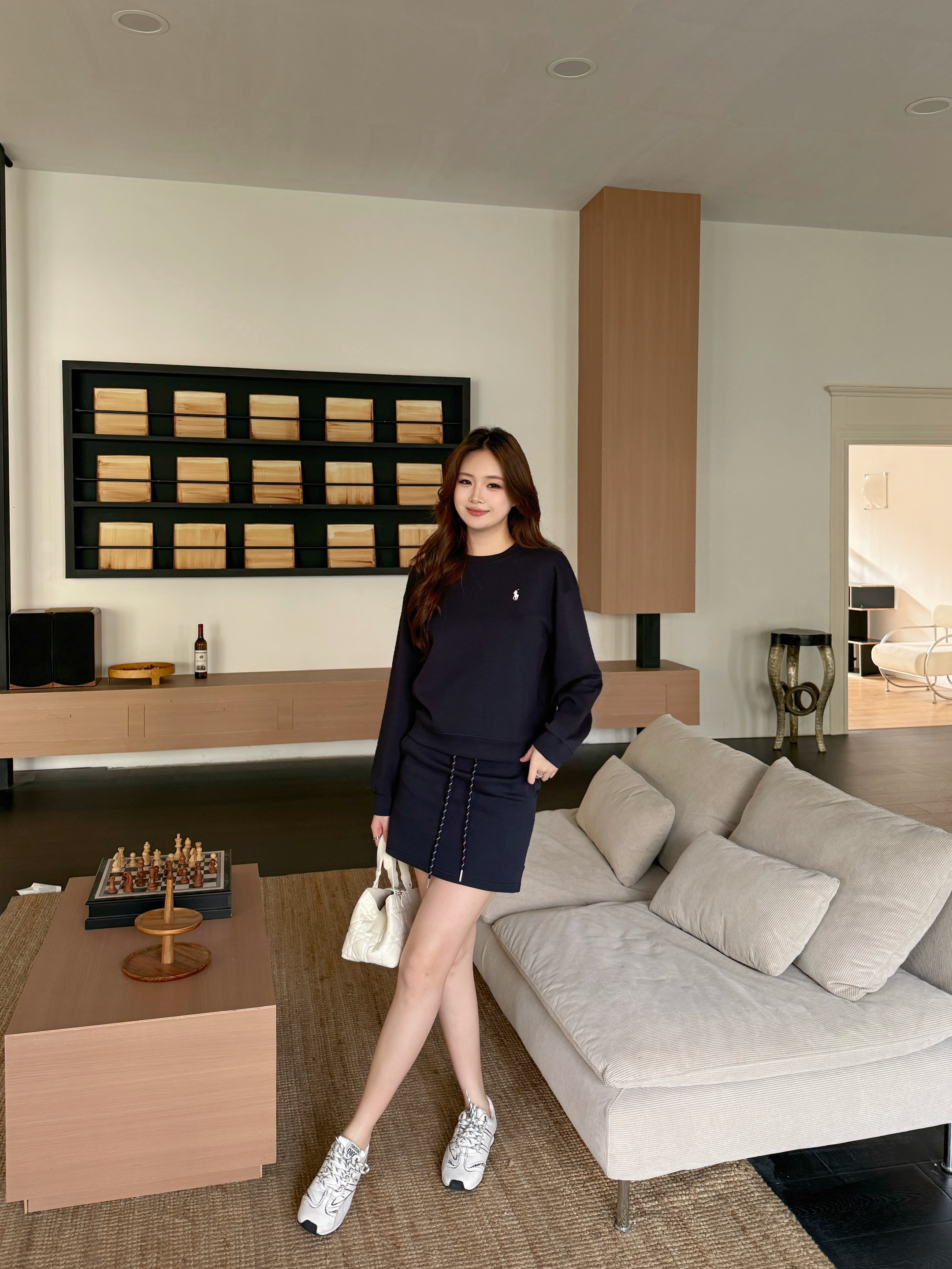 Ralp 26ss casual sweatshirts skirts sets