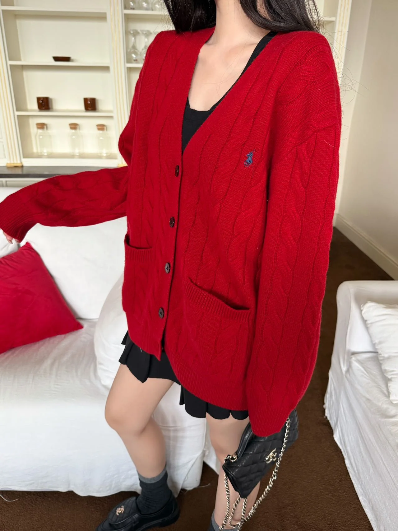Ralp 25fw v-neck cardigan