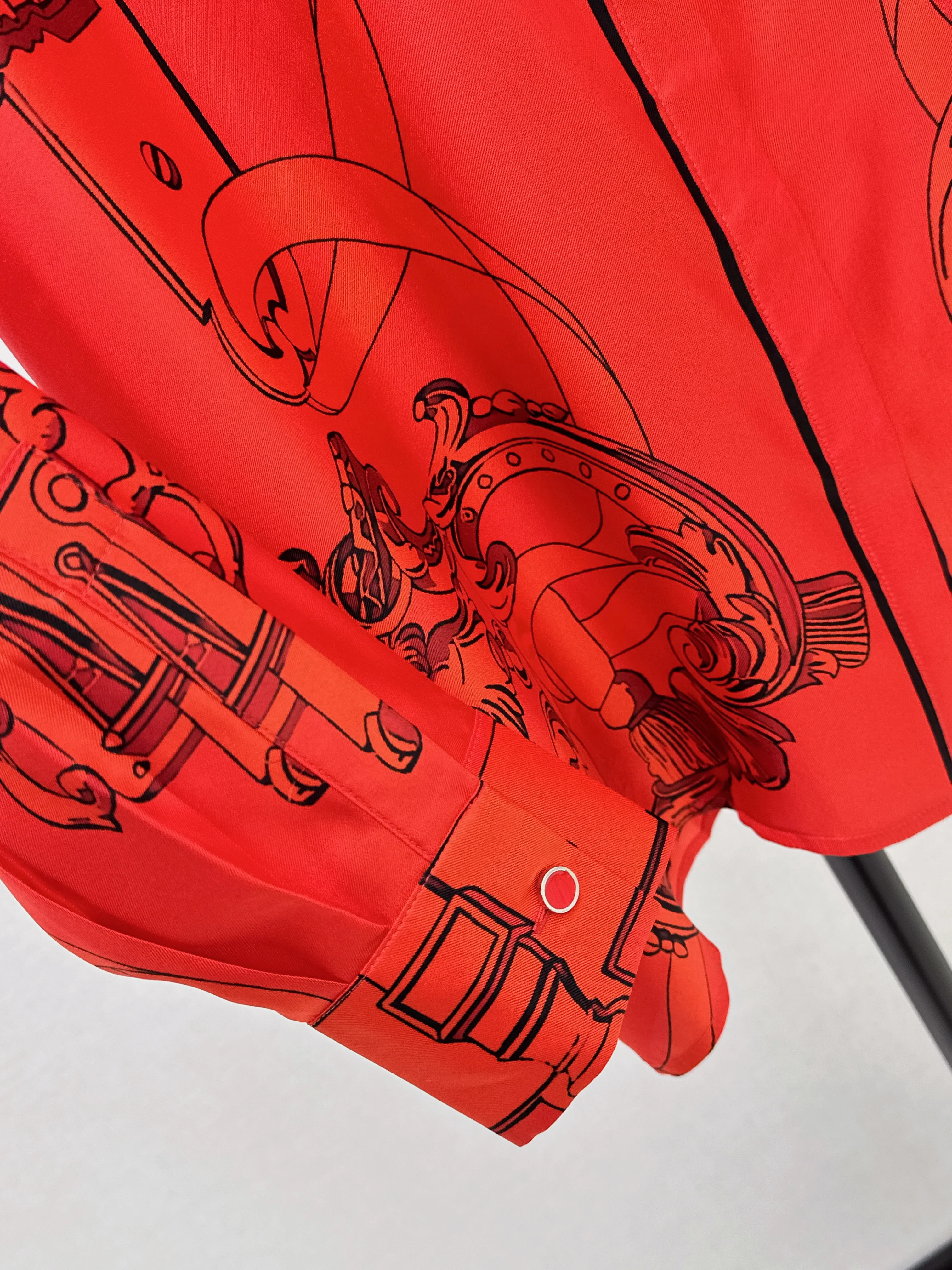 Herm 26ss print silk shirts