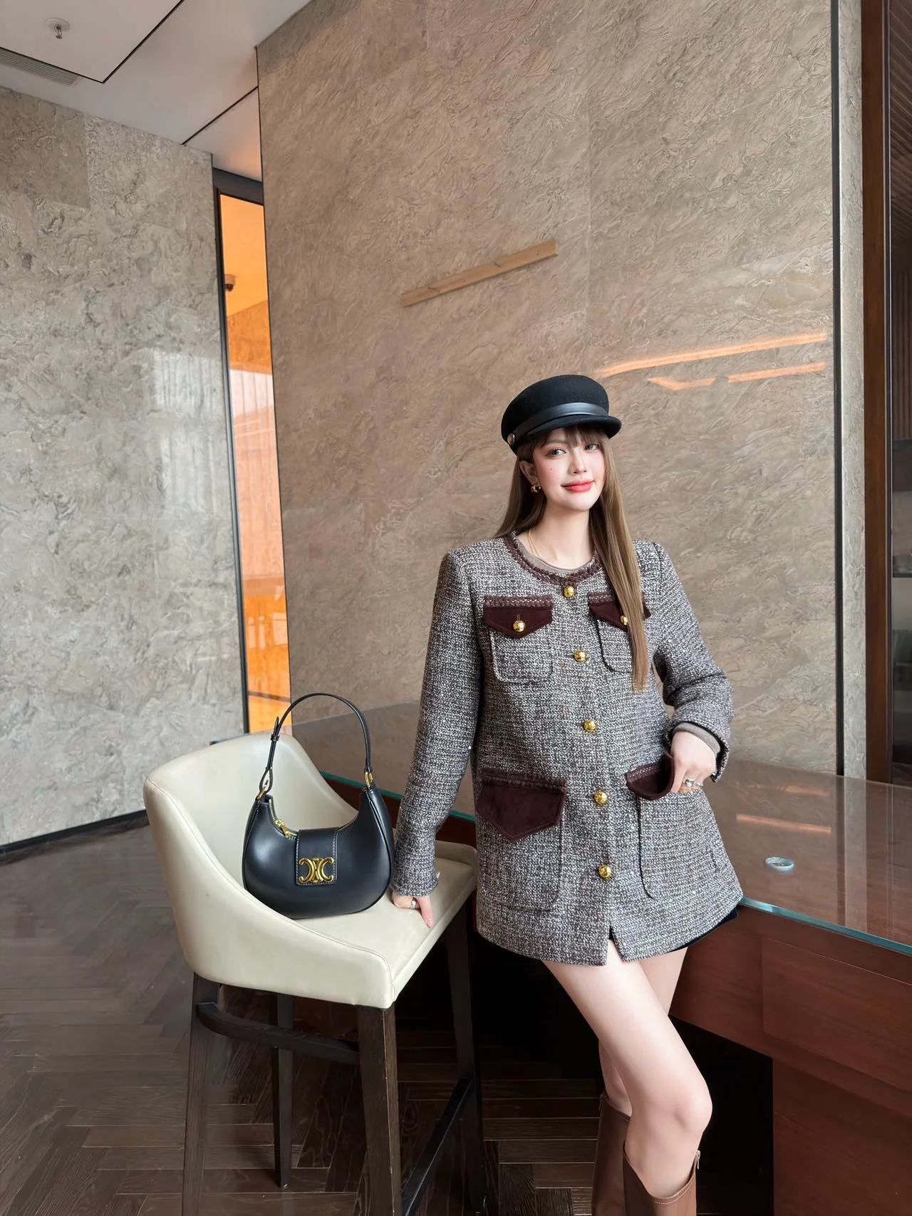 Celi 25fw suede jacket