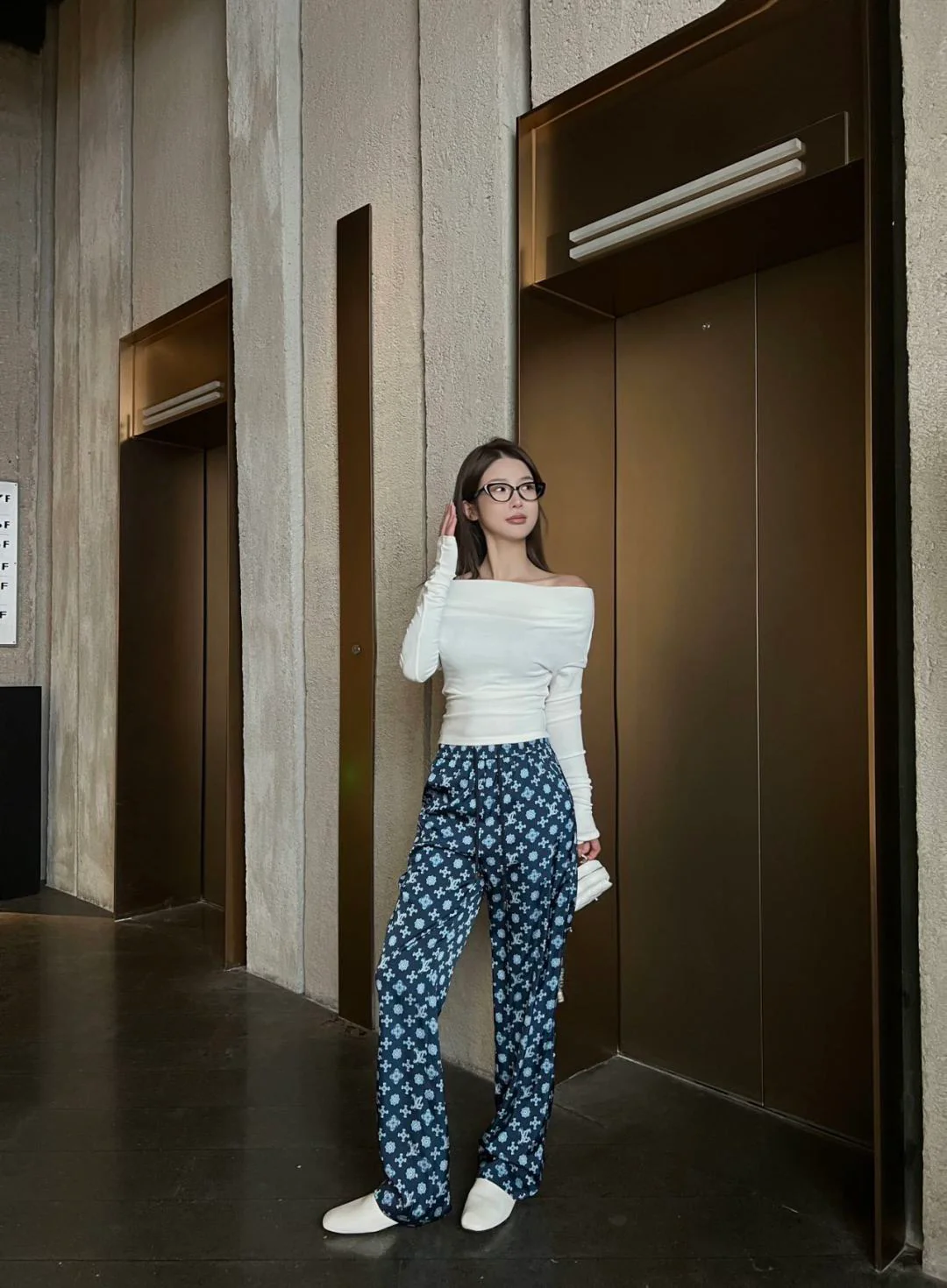 Louis 26ss print pants