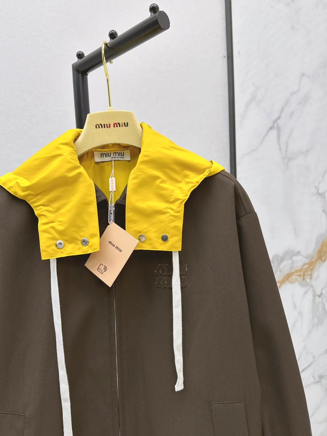 Miu 25fw hooded jacket