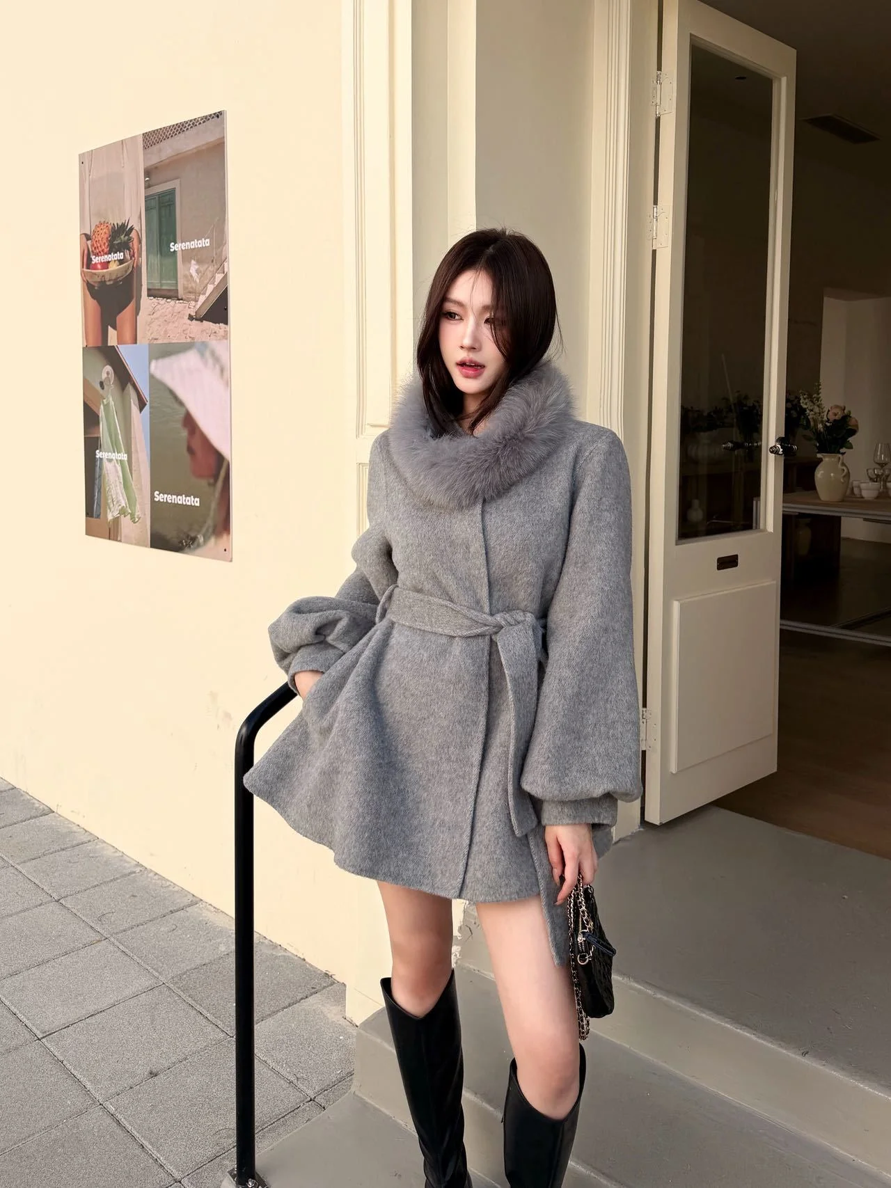 Prad 26ss wool overcoats